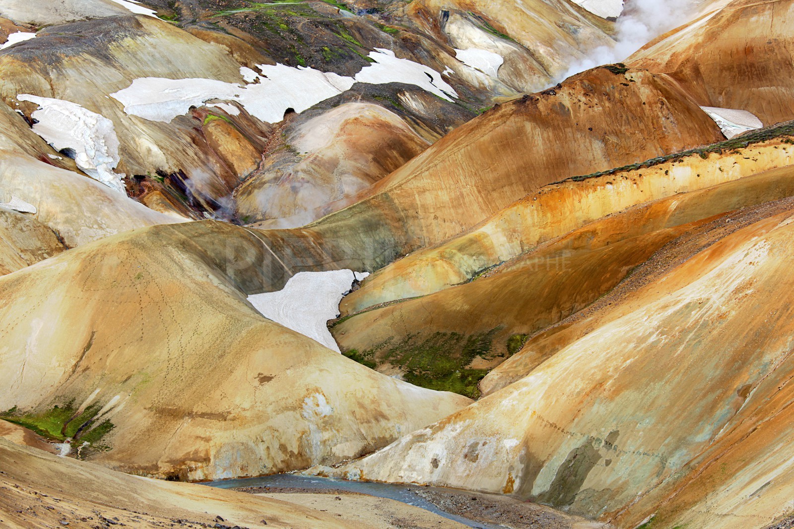 Solfatare vers Kjölur