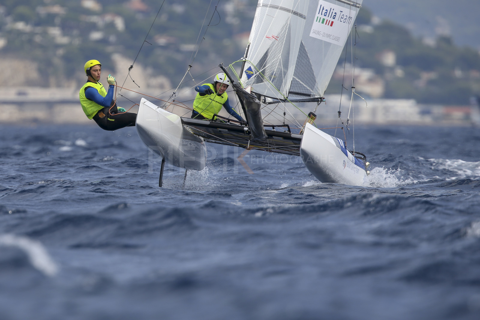 Marseille France is hosting more than 200 sailors from 28 nations for the 2018 Junior Worl Championship of 49er, 49erFX and Nacra 17. Held from 28 august to 1st september 2018. © Pierick Jeannoutot