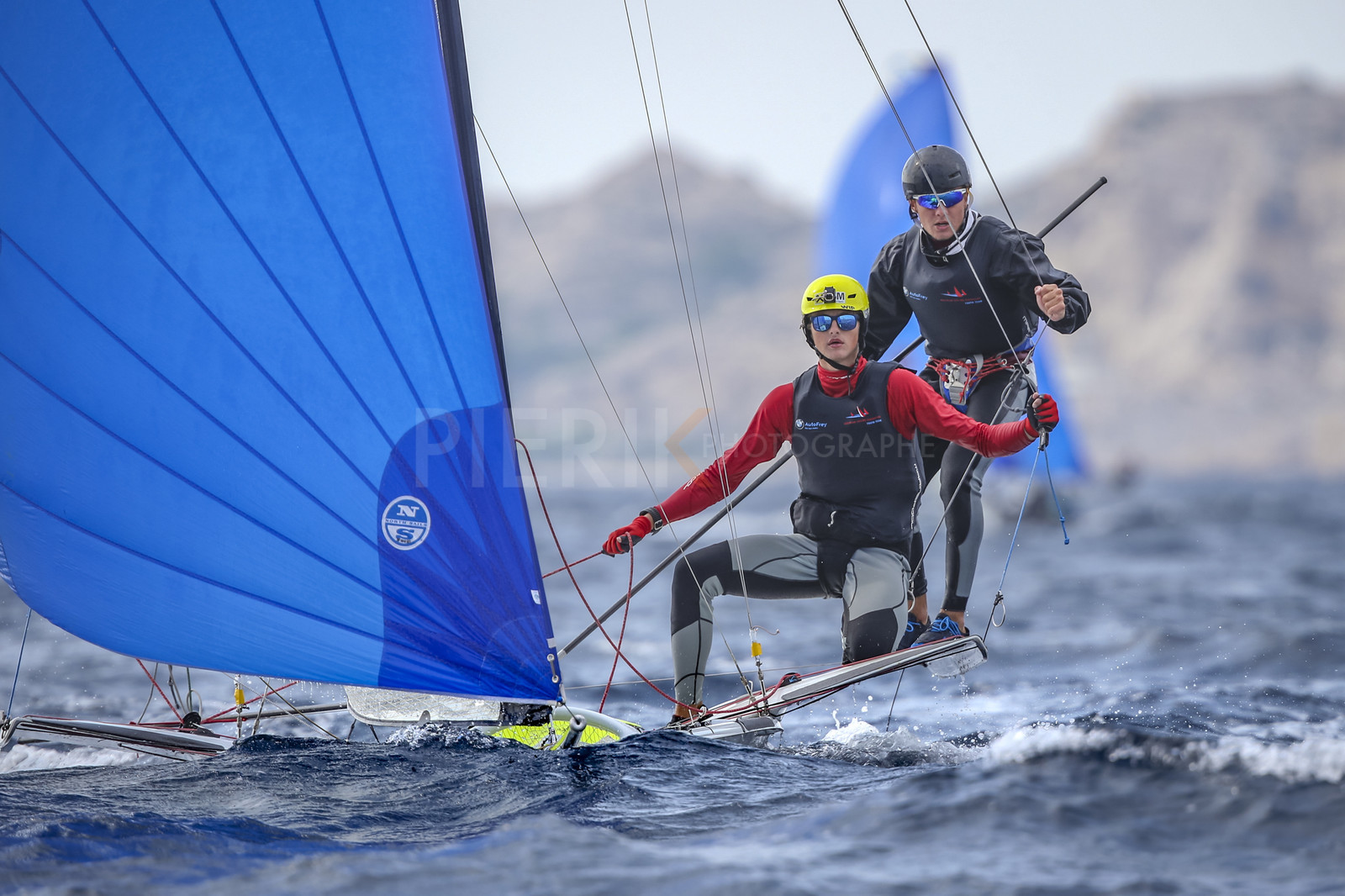 Marseille France is hosting more than 200 sailors from 28 nations for the 2018 Junior Worl Championship of 49er, 49erFX and Nacra 17. Held from 28 august to 1st september 2018. © Pierick Jeannoutot