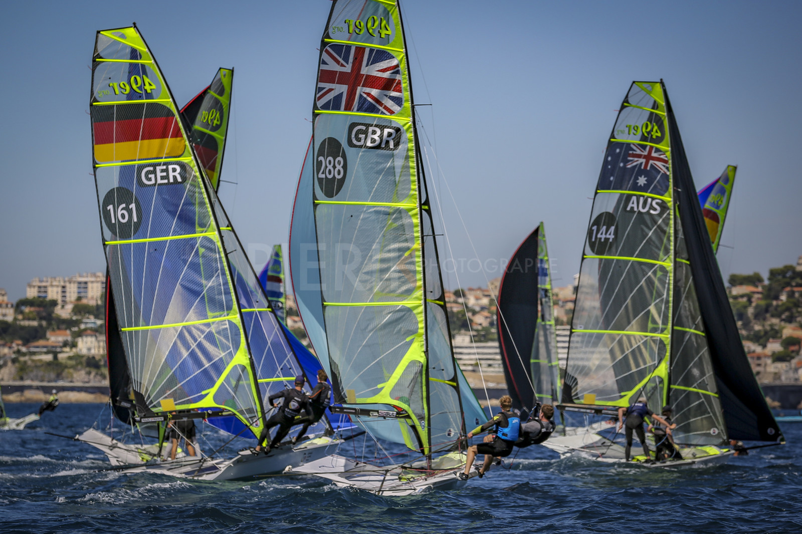 Marseilles France is hosting more than 200 sailors from 28 nations for the 2018 Junior Worl Championship of 49er, 49erFX and Nacra 17. Held from 28 august to 1st september 2018. © Pierick Jeannoutot