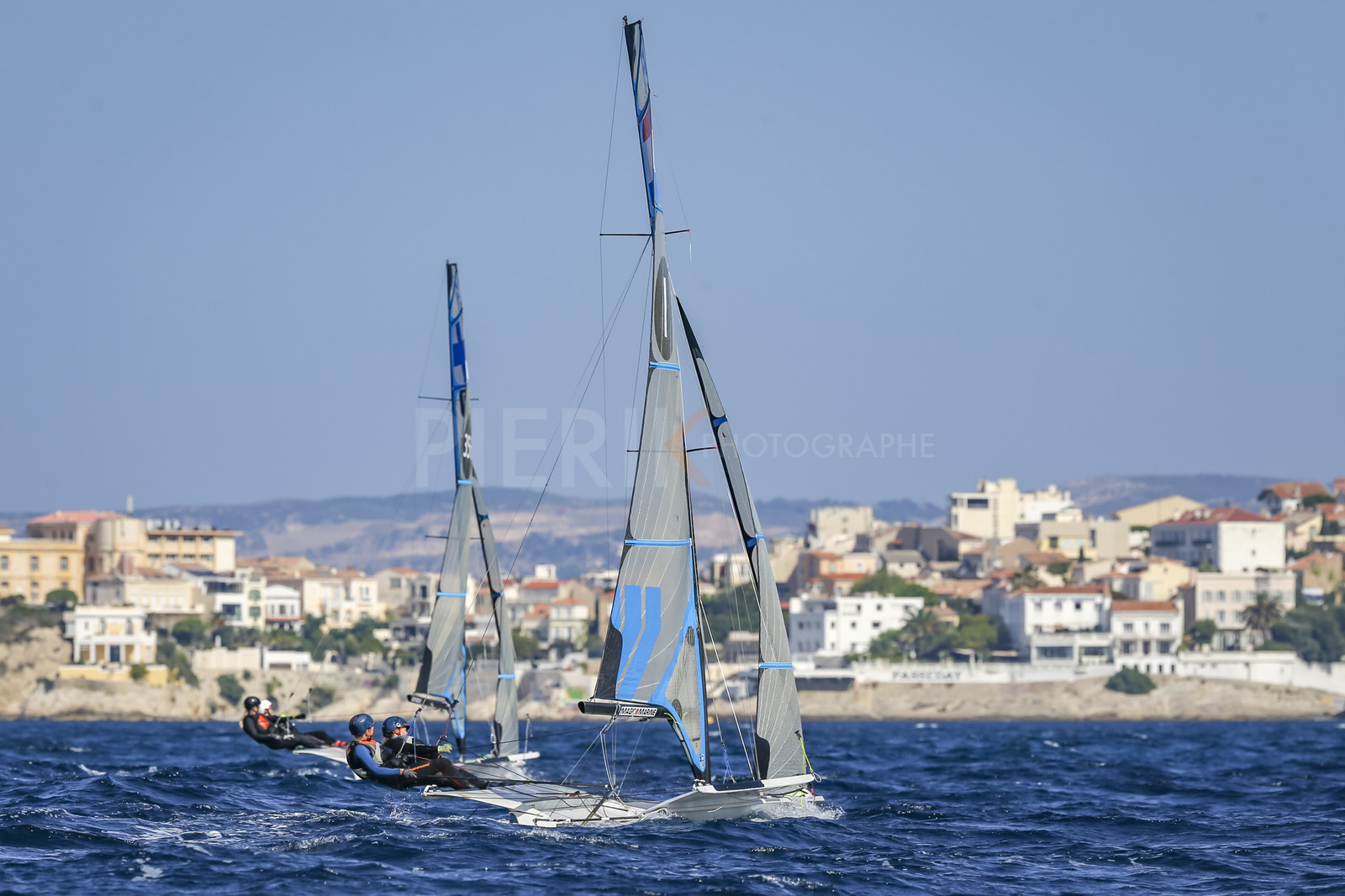 Marseille France is hosting more than 200 sailors from 28 nations for the 2018 Junior Worl Championship of 49er, 49erFX and Nacra 17. Held from 28 august to 1st september 2018. © Pierick Jeannoutot