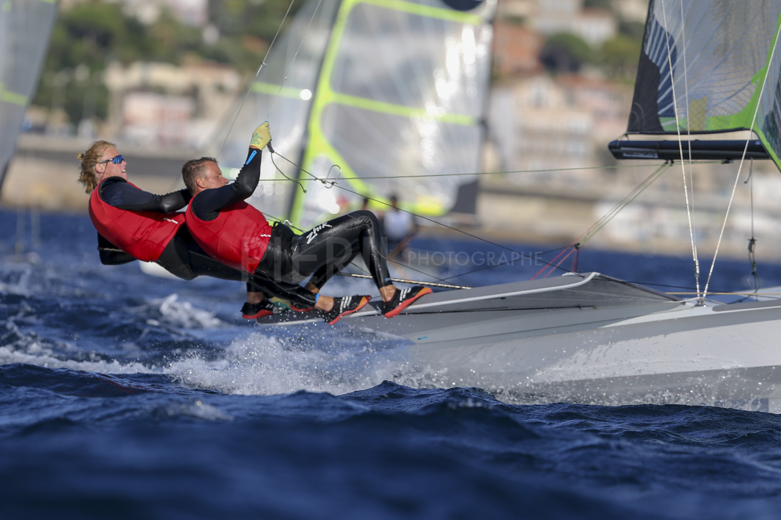 Marseille France is hosting more than 200 sailors from 28 nations for the 2018 Junior Worl Championship of 49er, 49erFX and Nacra 17. Held from 28 august to 1st september 2018. © Pierick Jeannoutot