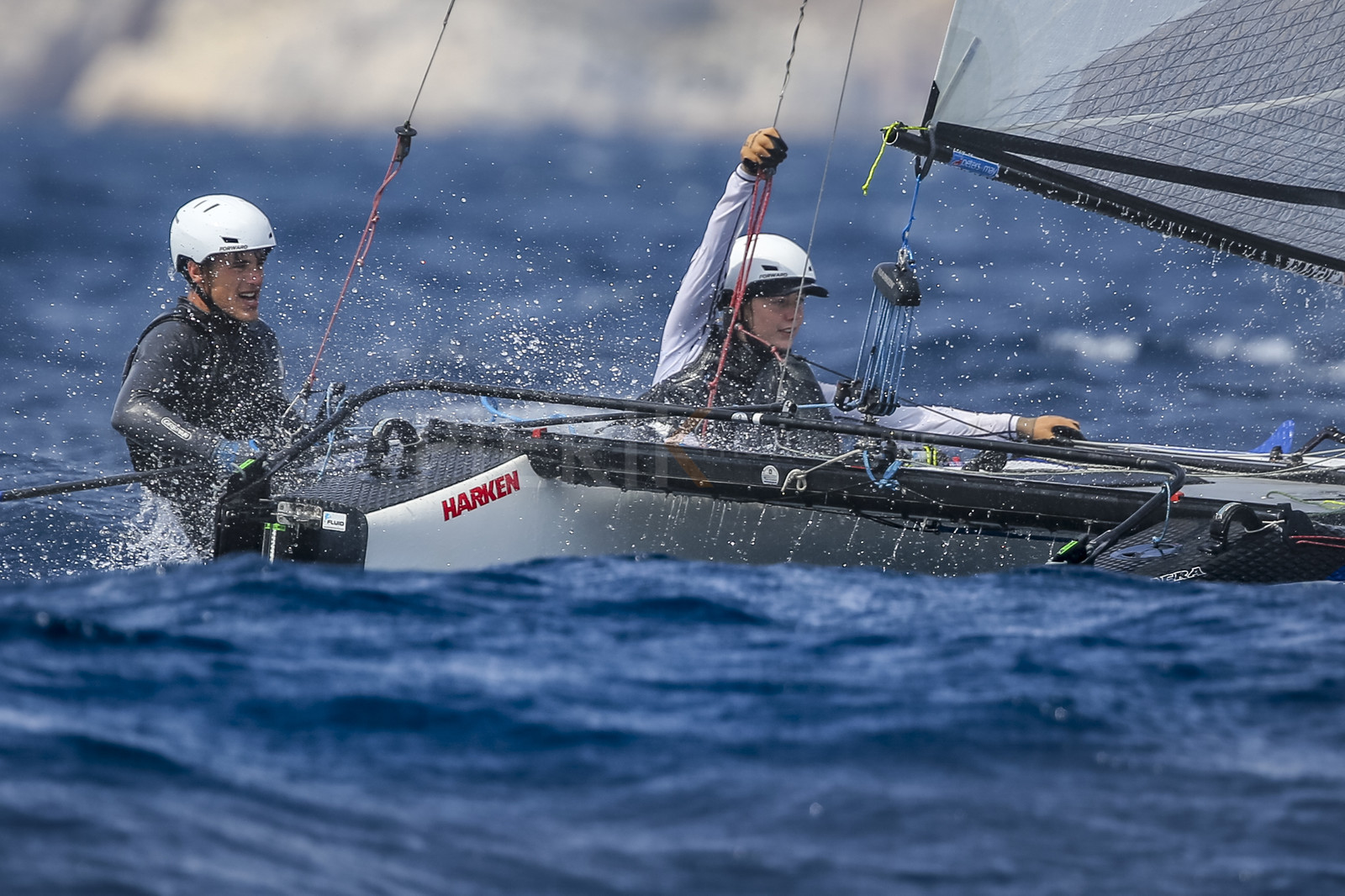 Marseille France is hosting more than 200 sailors from 28 nations for the 2018 Junior Worl Championship of 49er, 49erFX and Nacra 17. Held from 28 august to 1st september 2018. © Pierick Jeannoutot