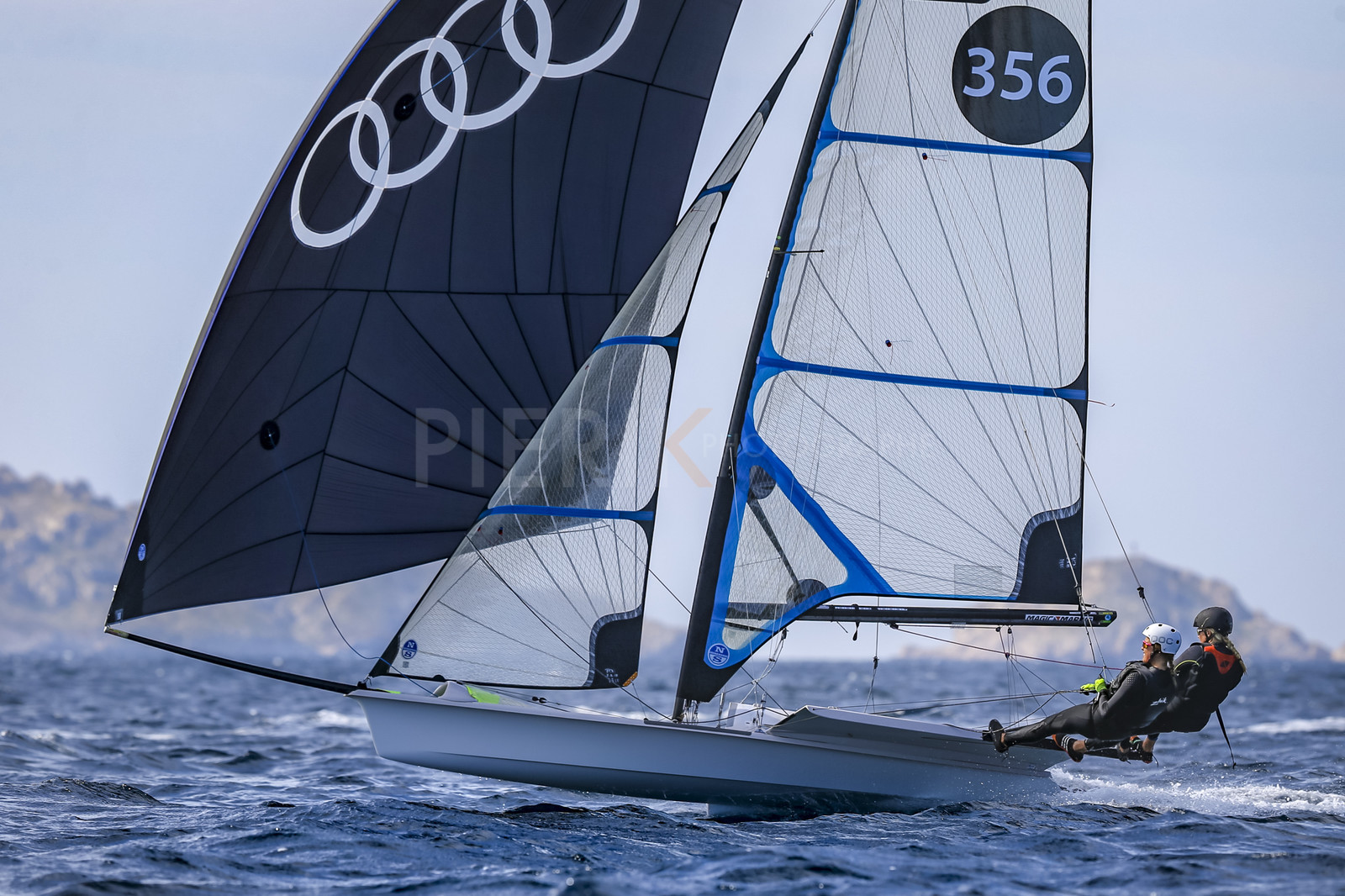 Marseille France is hosting more than 200 sailors from 28 nations for the 2018 Junior Worl Championship of 49er, 49erFX and Nacra 17. Held from 28 august to 1st september 2018. © Pierick Jeannoutot