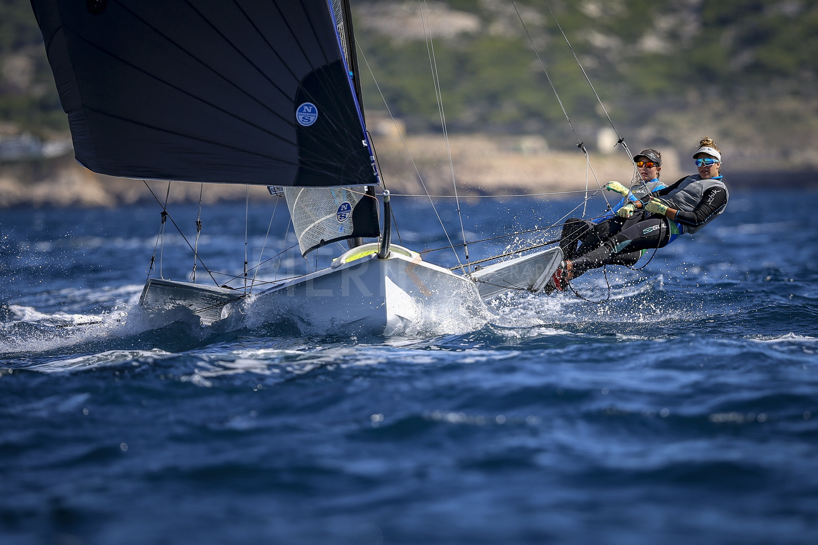 Marseilles France is hosting more than 200 sailors from 28 nations for the 2018 Junior Worl Championship of 49er, 49erFX and Nacra 17. Held from 28 august to 1st september 2018. © Pierick Jeannoutot