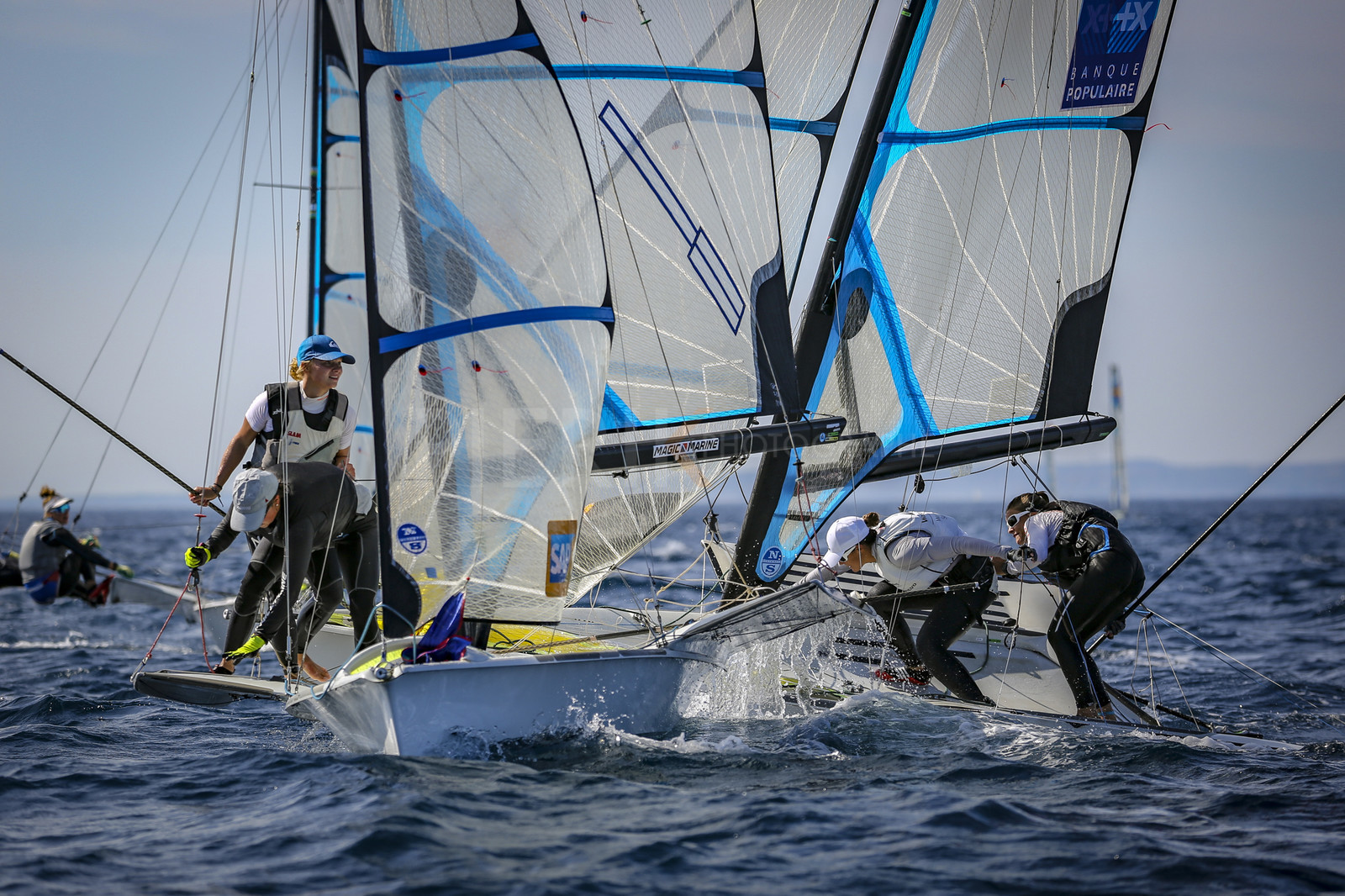 Marseilles France is hosting more than 200 sailors from 28 nations for the 2018 Junior Worl Championship of 49er, 49erFX and Nacra 17. Held from 28 august to 1st september 2018. © Pierick Jeannoutot