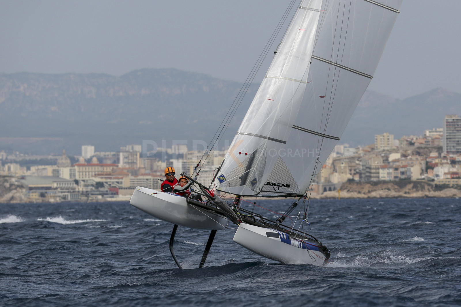 Marseille France is hosting more than 200 sailors from 28 nations for the 2018 Junior Worl Championship of 49er, 49erFX and Nacra 17. Held from 28 august to 1st september 2018. © Pierick Jeannoutot