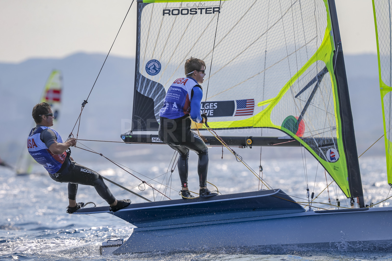 Marseille France is hosting more than 200 sailors from 28 nations for the 2018 Junior Worl Championship of 49er, 49erFX and Nacra 17. Held from 28 august to 1st september 2018. © Pierick Jeannoutot