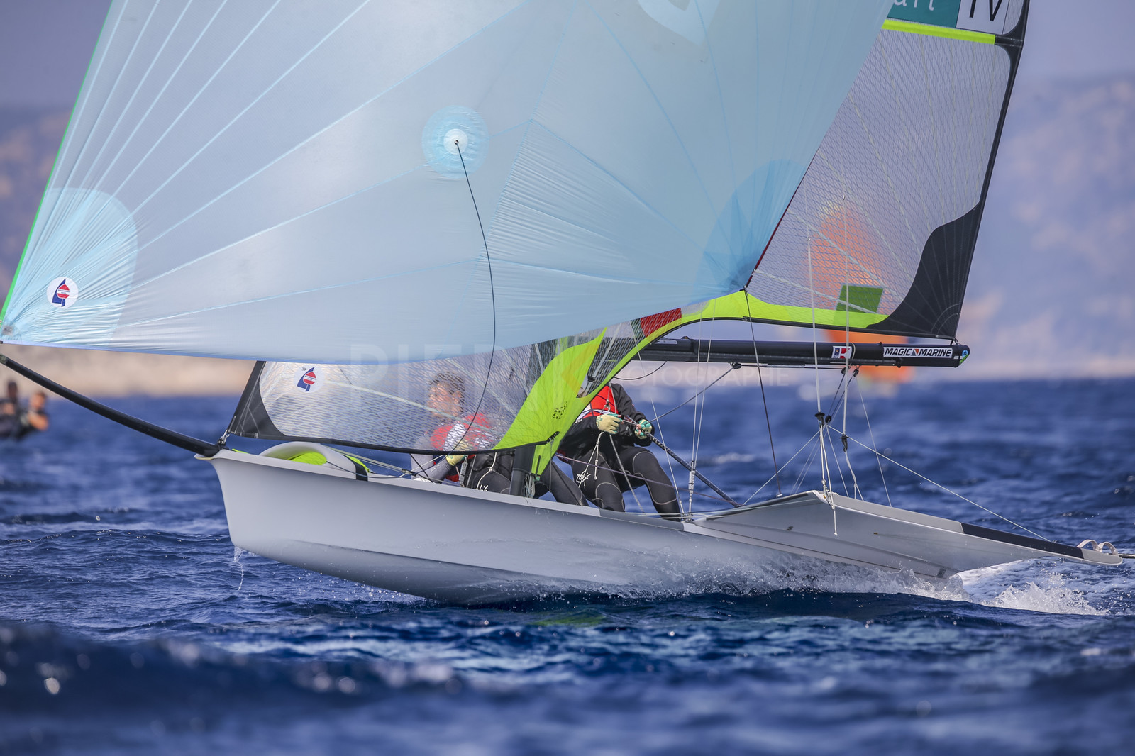 Marseille France is hosting more than 200 sailors from 28 nations for the 2018 Junior Worl Championship of 49er, 49erFX and Nacra 17. Held from 28 august to 1st september 2018. © Pierick Jeannoutot