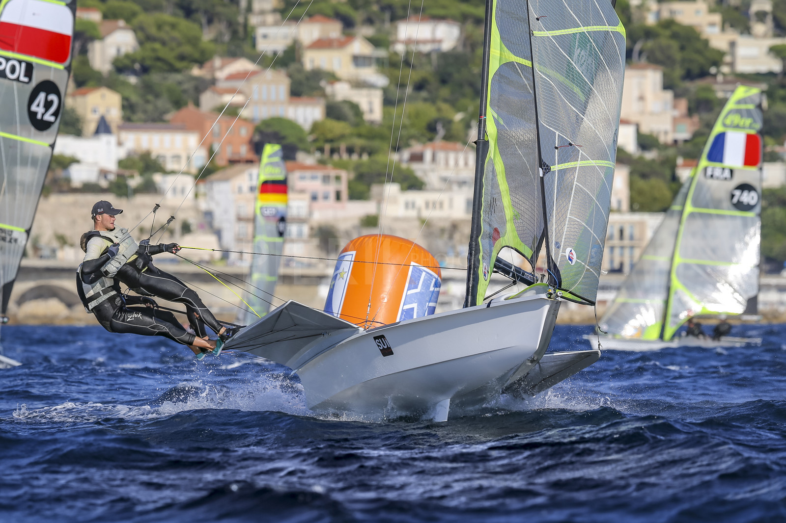 Marseille France is hosting more than 200 sailors from 28 nations for the 2018 Junior Worl Championship of 49er, 49erFX and Nacra 17. Held from 28 august to 1st september 2018. © Pierick Jeannoutot