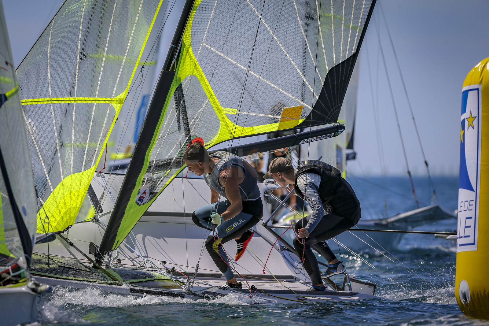 Marseilles France is hosting more than 200 sailors from 28 nations for the 2018 Junior Worl Championship of 49er, 49erFX and Nacra 17. Held from 28 august to 1st september 2018. © Pierick Jeannoutot