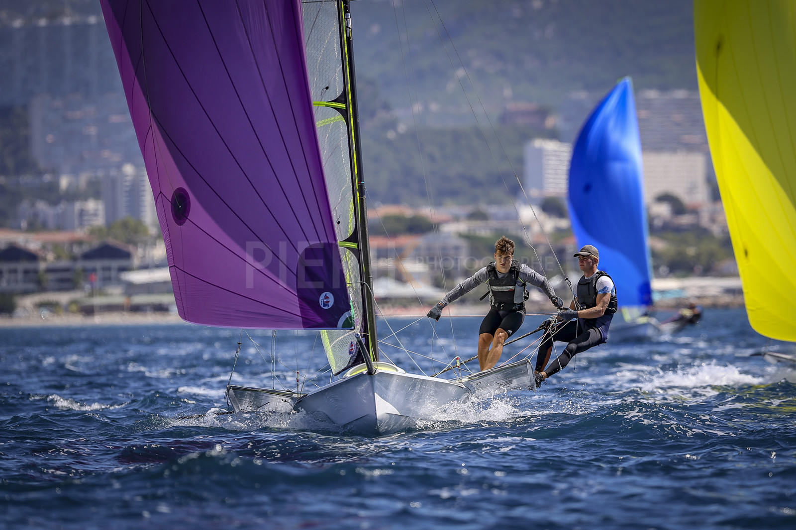 Marseilles France is hosting more than 200 sailors from 28 nations for the 2018 Junior Worl Championship of 49er, 49erFX and Nacra 17. Held from 28 august to 1st september 2018. © Pierick Jeannoutot