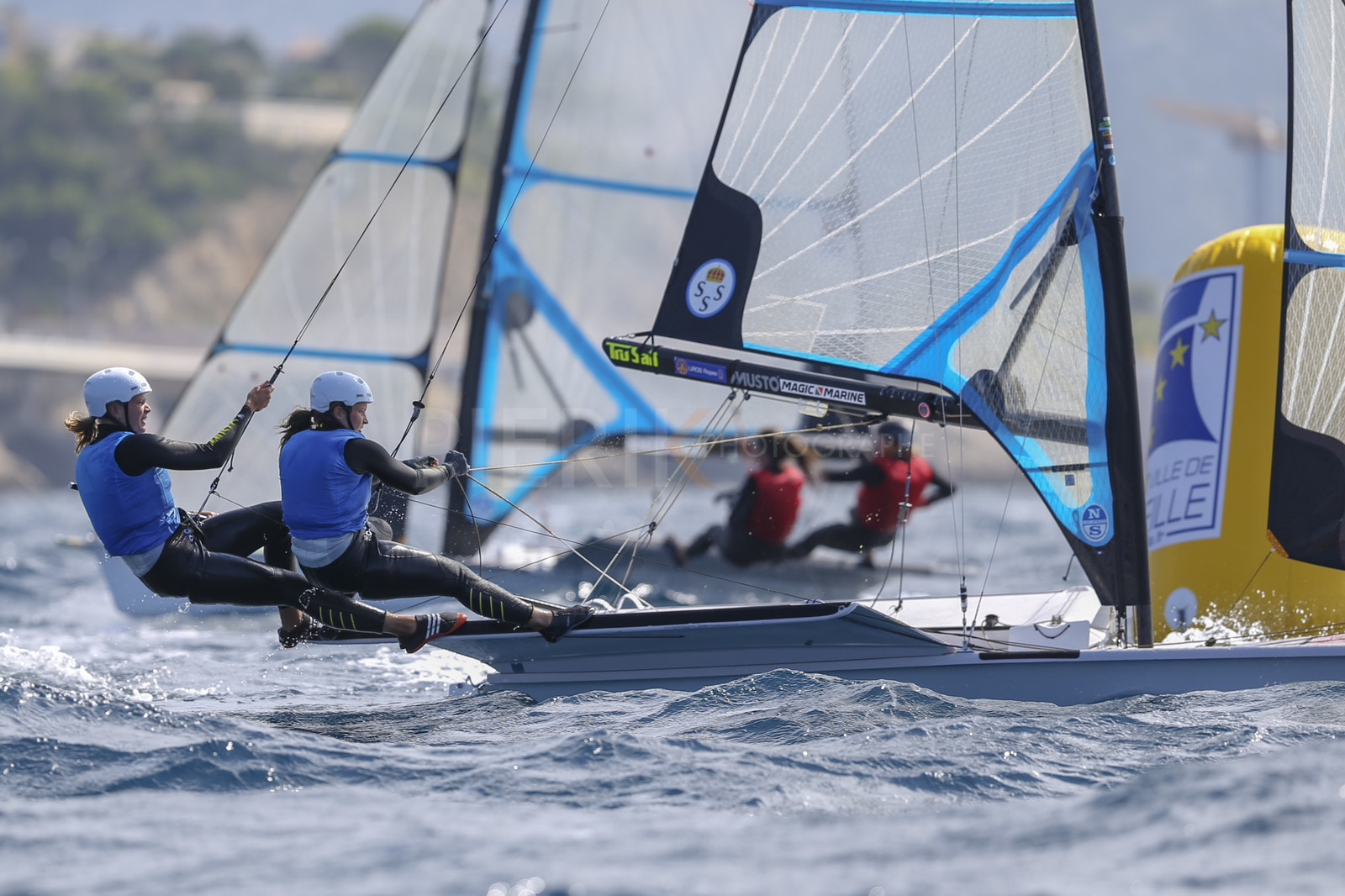 Marseille France is hosting more than 200 sailors from 28 nations for the 2018 Junior Worl Championship of 49er, 49erFX and Nacra 17. Held from 28 august to 1st september 2018. © Pierick Jeannoutot