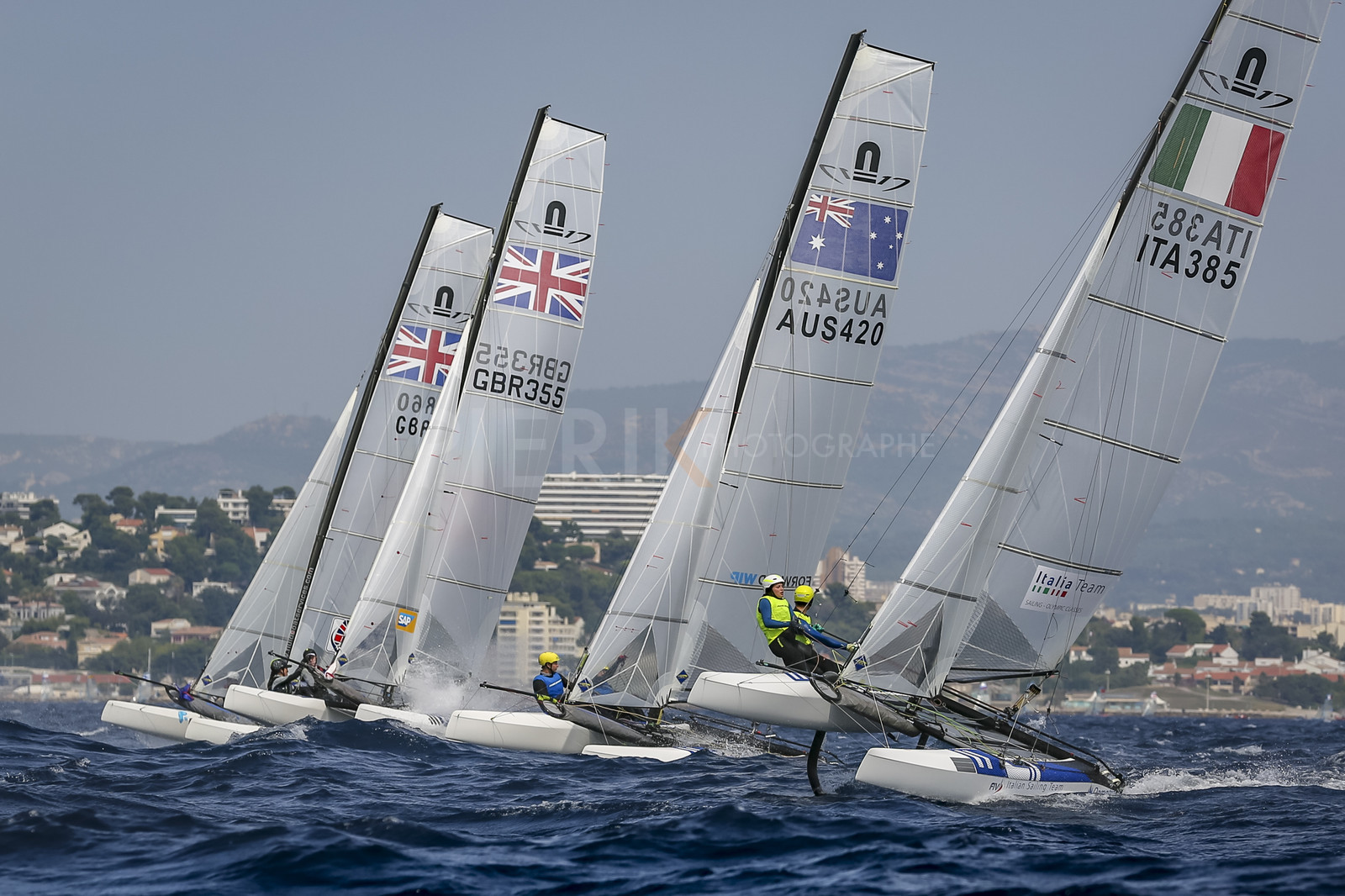 Marseille France is hosting more than 200 sailors from 28 nations for the 2018 Junior Worl Championship of 49er, 49erFX and Nacra 17. Held from 28 august to 1st september 2018. © Pierick Jeannoutot