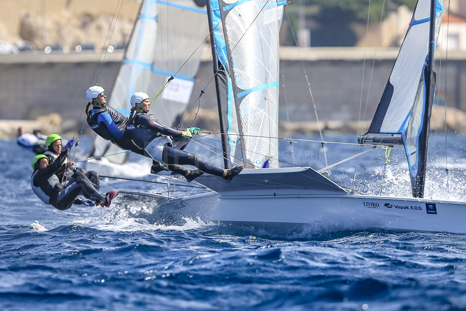 Marseille France is hosting more than 200 sailors from 28 nations for the 2018 Junior Worl Championship of 49er, 49erFX and Nacra 17. Held from 28 august to 1st september 2018. © Pierick Jeannoutot
