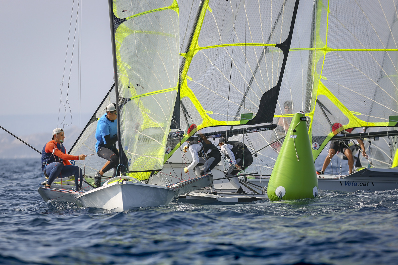 Marseilles France is hosting more than 200 sailors from 28 nations for the 2018 Junior Worl Championship of 49er, 49erFX and Nacra 17. Held from 28 august to 1st september 2018. © Pierick Jeannoutot