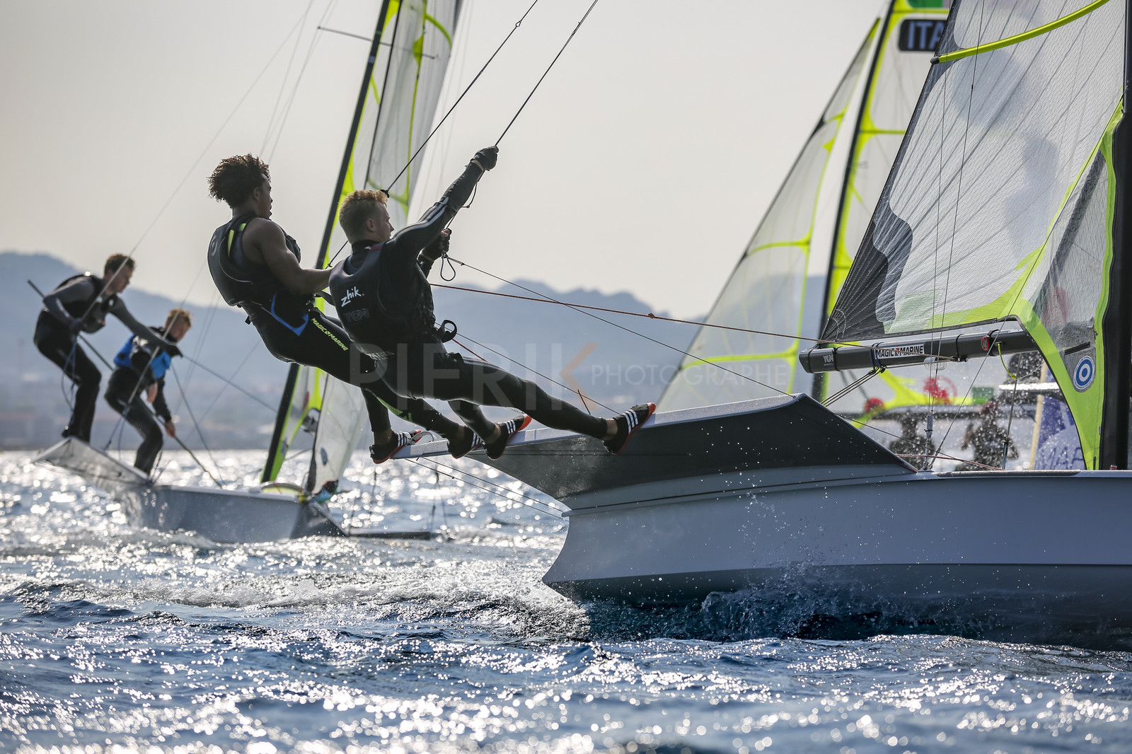 Marseille France is hosting more than 200 sailors from 28 nations for the 2018 Junior Worl Championship of 49er, 49erFX and Nacra 17. Held from 28 august to 1st september 2018. © Pierick Jeannoutot