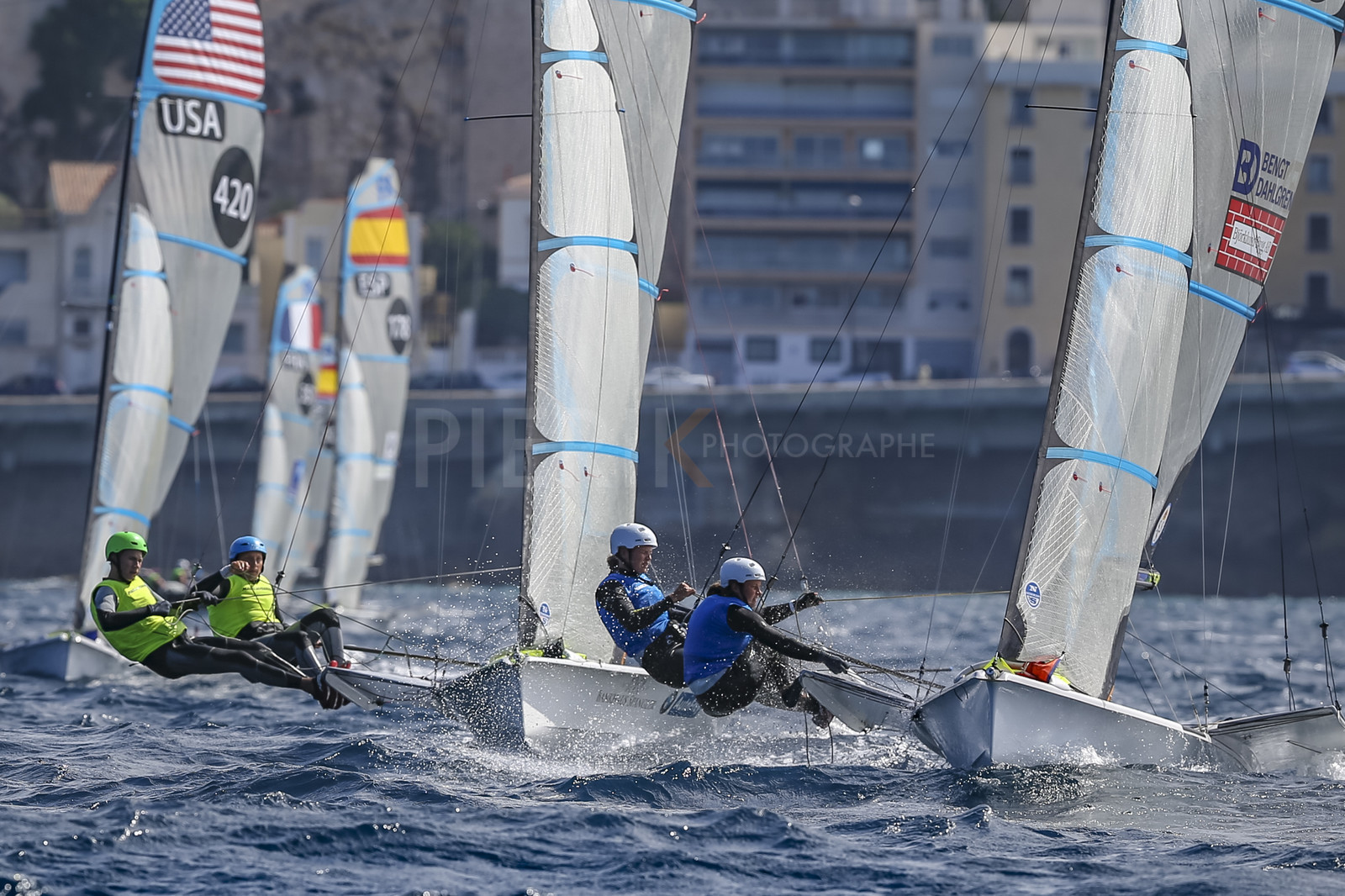 Marseille France is hosting more than 200 sailors from 28 nations for the 2018 Junior Worl Championship of 49er, 49erFX and Nacra 17. Held from 28 august to 1st september 2018. © Pierick Jeannoutot