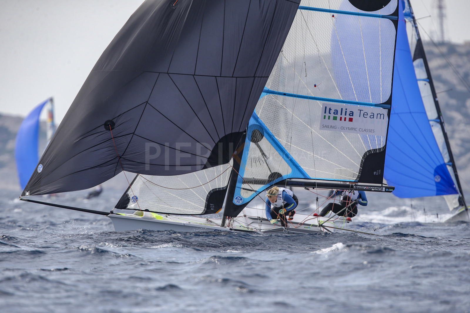 Marseille France is hosting more than 200 sailors from 28 nations for the 2018 Junior Worl Championship of 49er, 49erFX and Nacra 17. Held from 28 august to 1st september 2018. © Pierick Jeannoutot