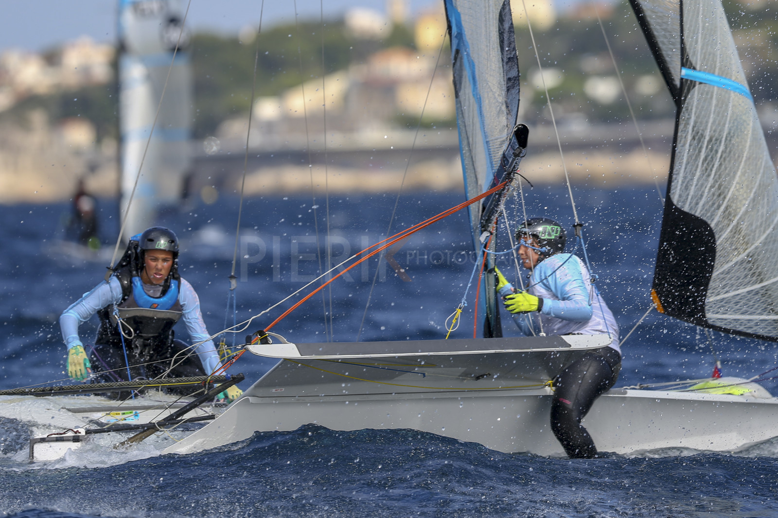 Marseille France is hosting more than 200 sailors from 28 nations for the 2018 Junior Worl Championship of 49er, 49erFX and Nacra 17. Held from 28 august to 1st september 2018. © Pierick Jeannoutot