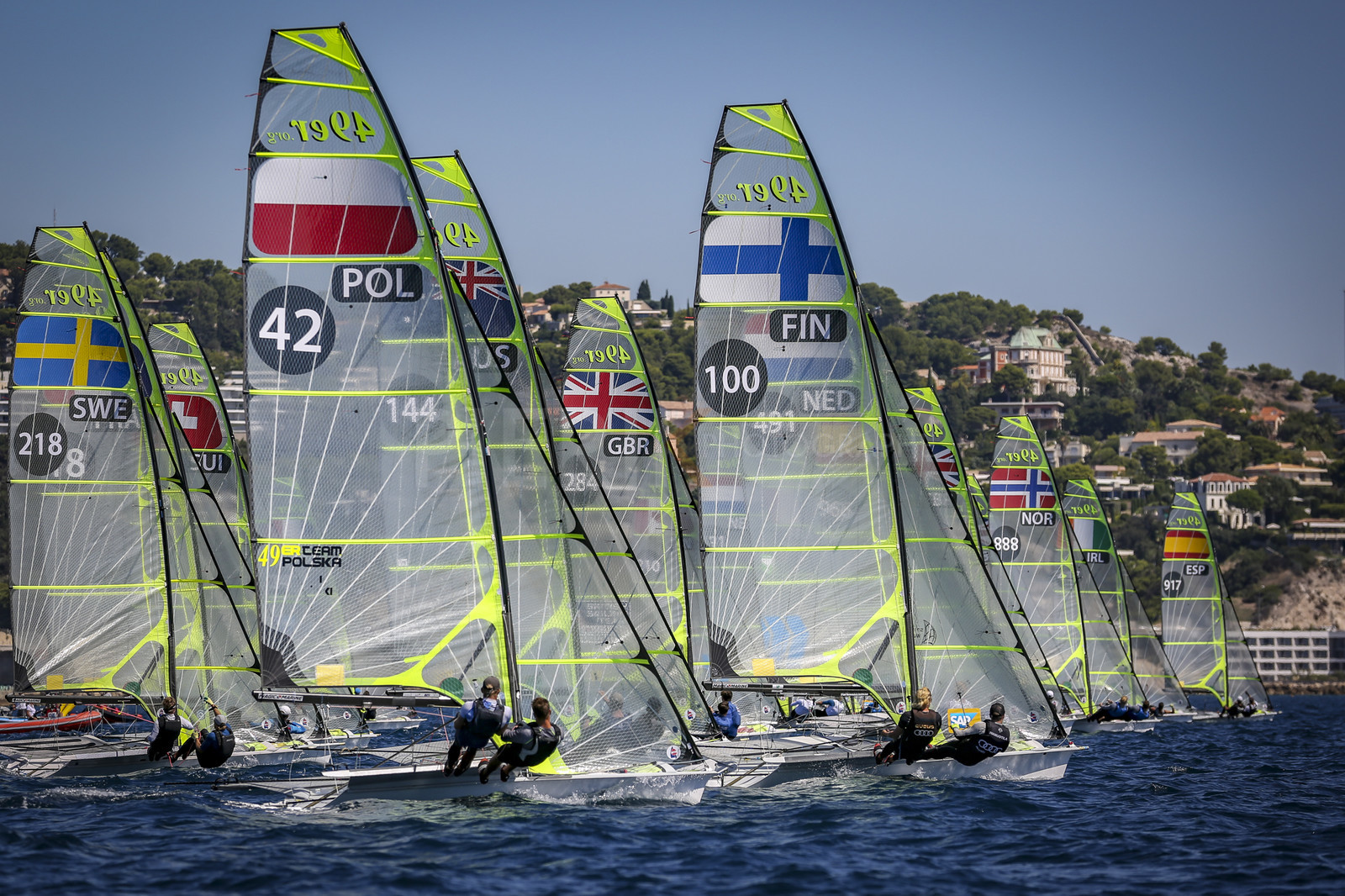 Marseilles France is hosting more than 200 sailors from 28 nations for the 2018 Junior Worl Championship of 49er, 49erFX and Nacra 17. Held from 28 august to 1st september 2018. © Pierick Jeannoutot
