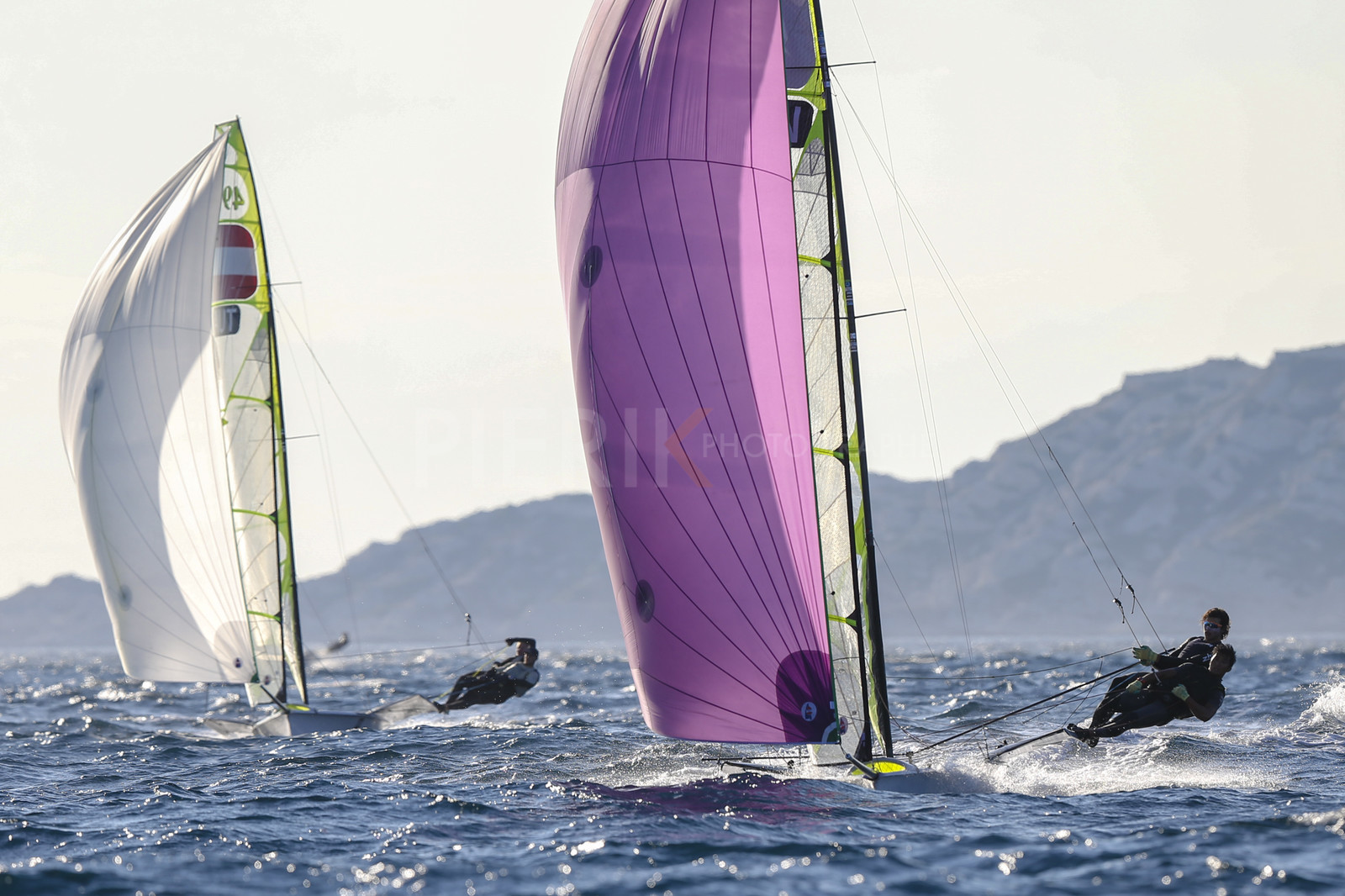 Marseille France is hosting more than 200 sailors from 28 nations for the 2018 Junior Worl Championship of 49er, 49erFX and Nacra 17. Held from 28 august to 1st september 2018. © Pierick Jeannoutot