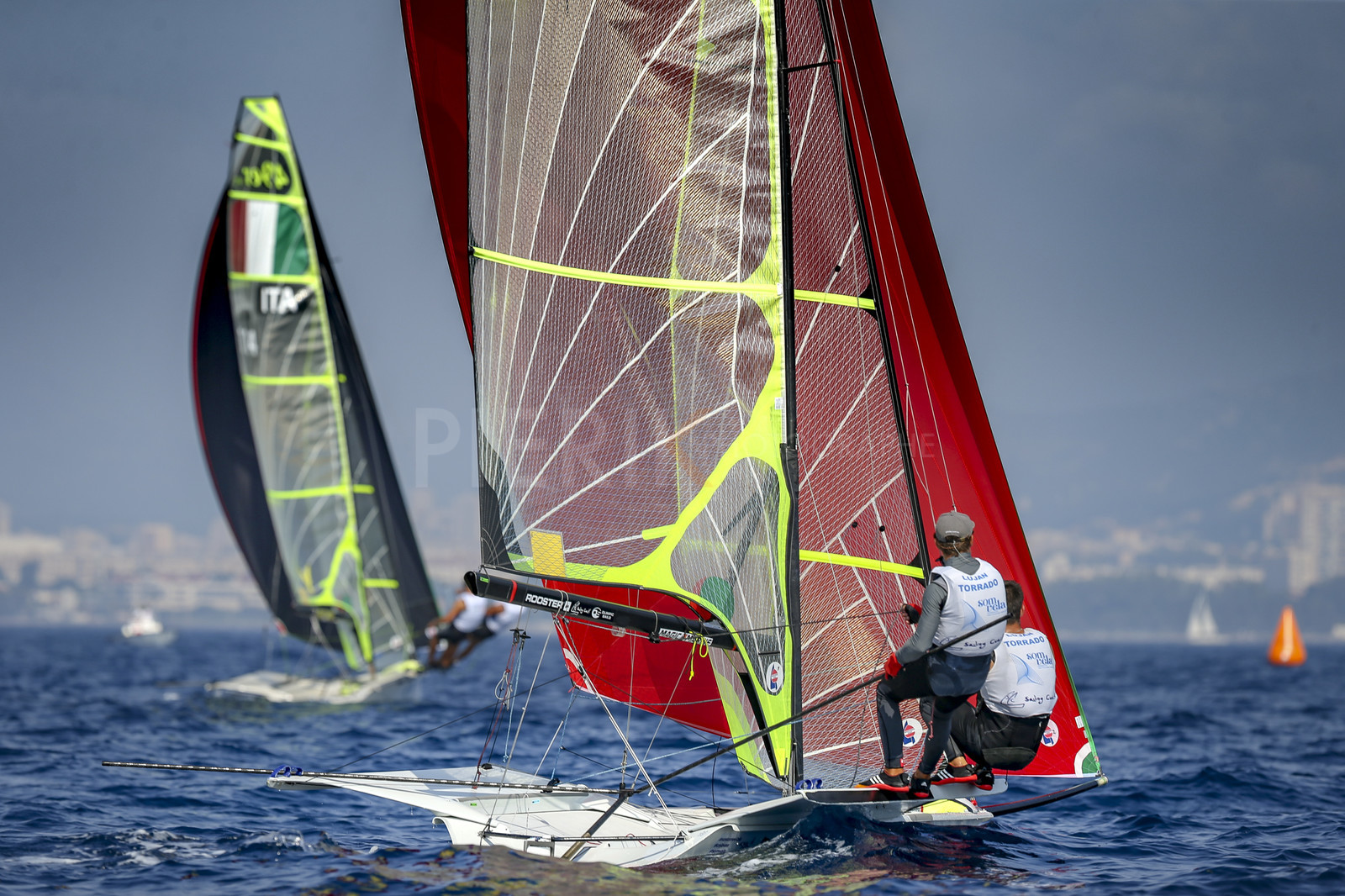 Marseilles France is hosting more than 200 sailors from 28 nations for the 2018 Junior Worl Championship of 49er, 49erFX and Nacra 17. Held from 28 august to 1st september 2018. © Pierick Jeannoutot