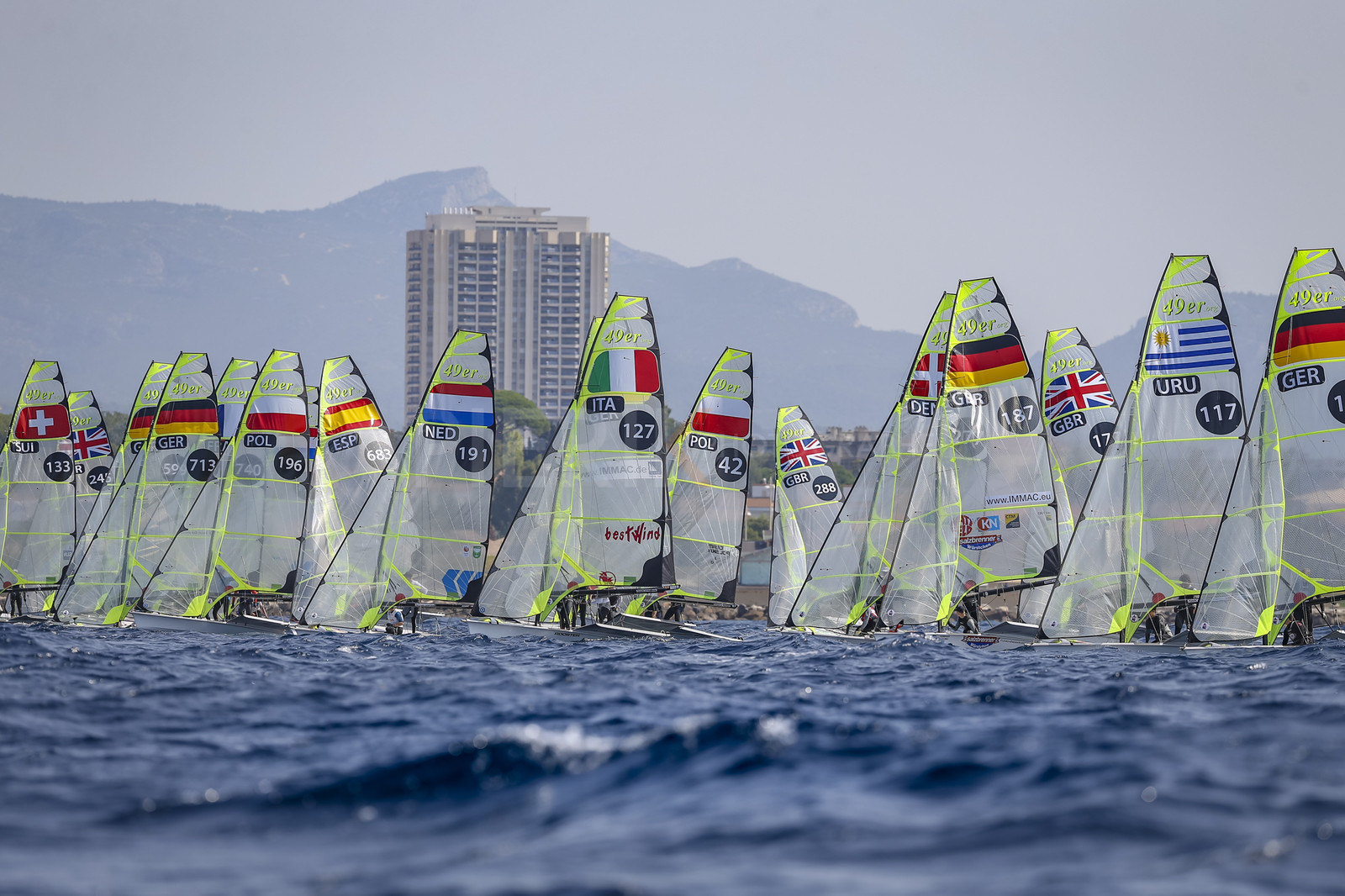 Marseille France is hosting more than 200 sailors from 28 nations for the 2018 Junior Worl Championship of 49er, 49erFX and Nacra 17. Held from 28 august to 1st september 2018. © Pierick Jeannoutot