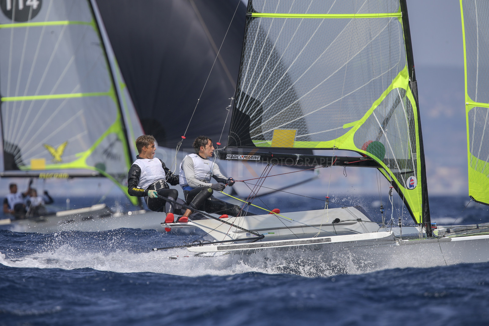 Marseille France is hosting more than 200 sailors from 28 nations for the 2018 Junior Worl Championship of 49er, 49erFX and Nacra 17. Held from 28 august to 1st september 2018. © Pierick Jeannoutot
