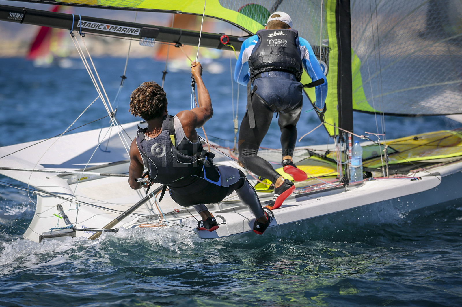 Marseilles France is hosting more than 200 sailors from 28 nations for the 2018 Junior Worl Championship of 49er, 49erFX and Nacra 17. Held from 28 august to 1st september 2018. © Pierick Jeannoutot