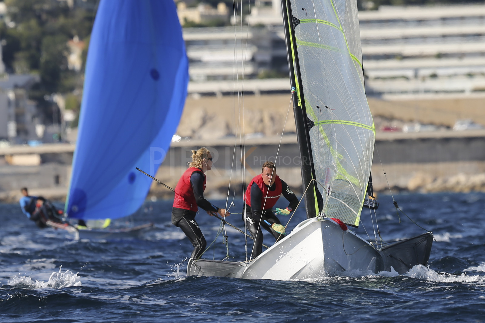 Marseille France is hosting more than 200 sailors from 28 nations for the 2018 Junior Worl Championship of 49er, 49erFX and Nacra 17. Held from 28 august to 1st september 2018. © Pierick Jeannoutot