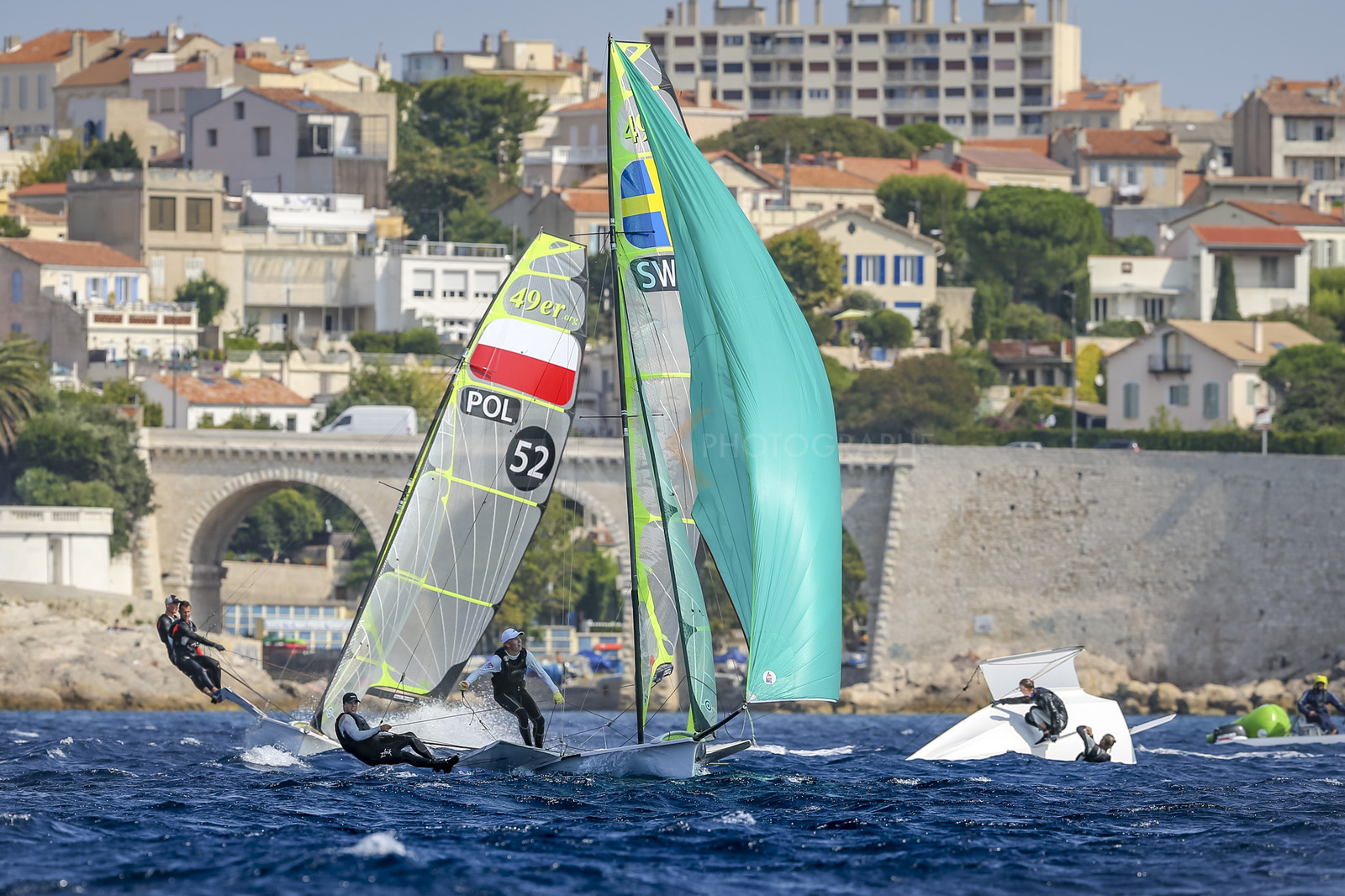 Marseille France is hosting more than 200 sailors from 28 nations for the 2018 Junior Worl Championship of 49er, 49erFX and Nacra 17. Held from 28 august to 1st september 2018. © Pierick Jeannoutot