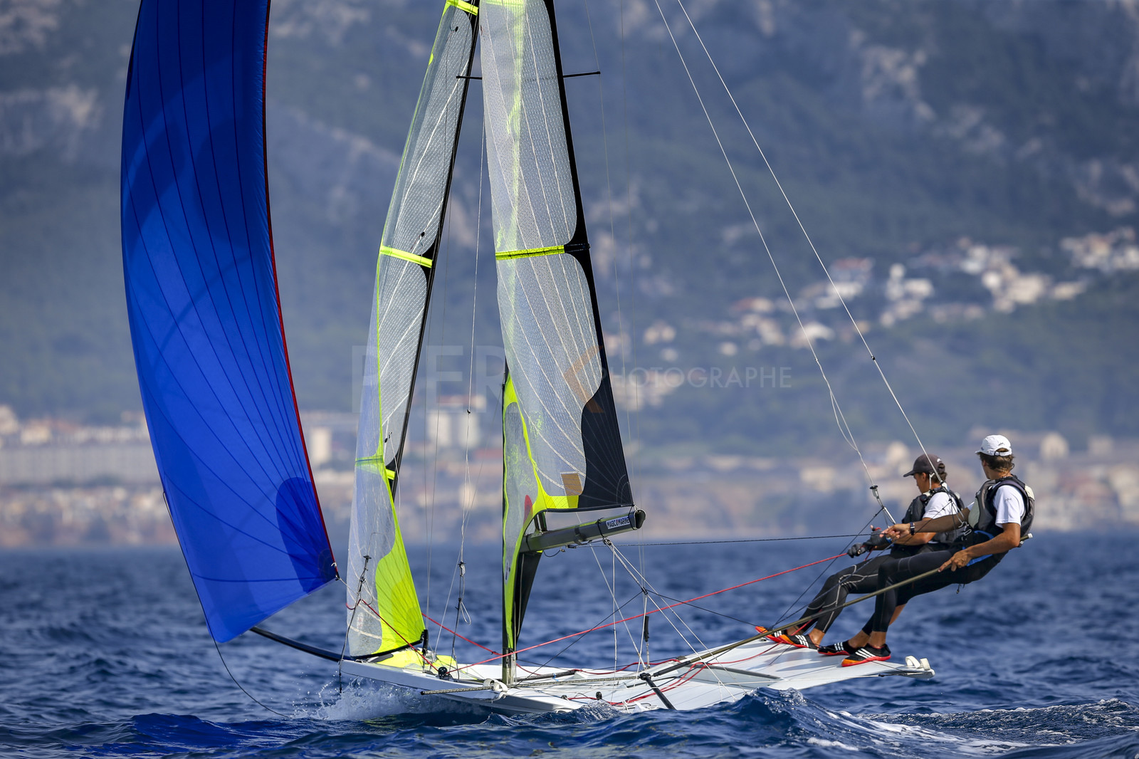 Marseilles France is hosting more than 200 sailors from 28 nations for the 2018 Junior Worl Championship of 49er, 49erFX and Nacra 17. Held from 28 august to 1st september 2018. © Pierick Jeannoutot