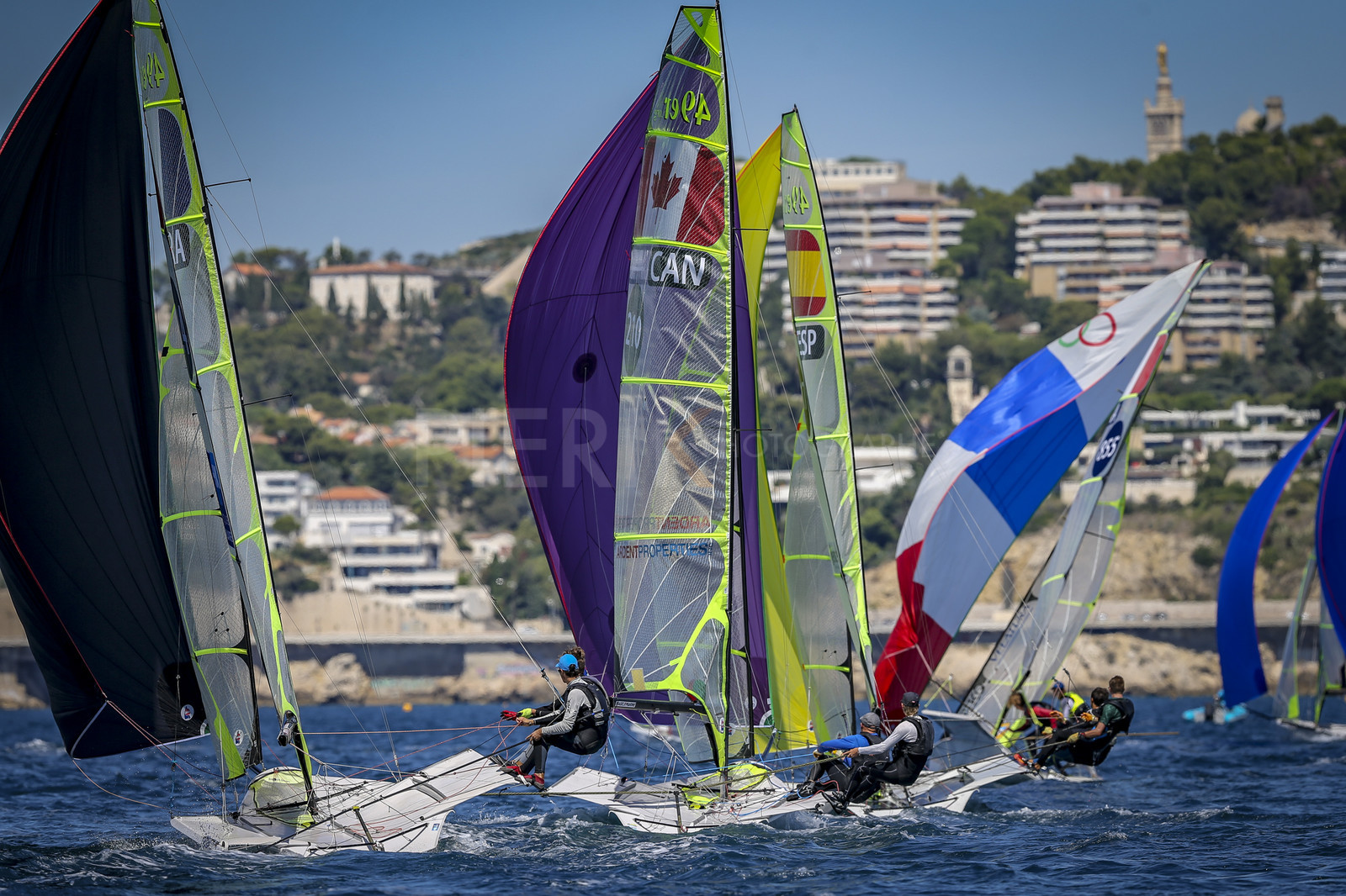 Marseilles France is hosting more than 200 sailors from 28 nations for the 2018 Junior Worl Championship of 49er, 49erFX and Nacra 17. Held from 28 august to 1st september 2018. © Pierick Jeannoutot
