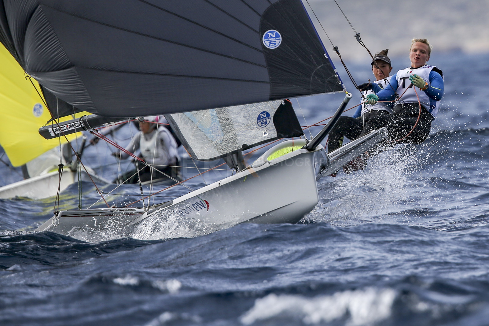 Marseille France is hosting more than 200 sailors from 28 nations for the 2018 Junior Worl Championship of 49er, 49erFX and Nacra 17. Held from 28 august to 1st september 2018. © Pierick Jeannoutot