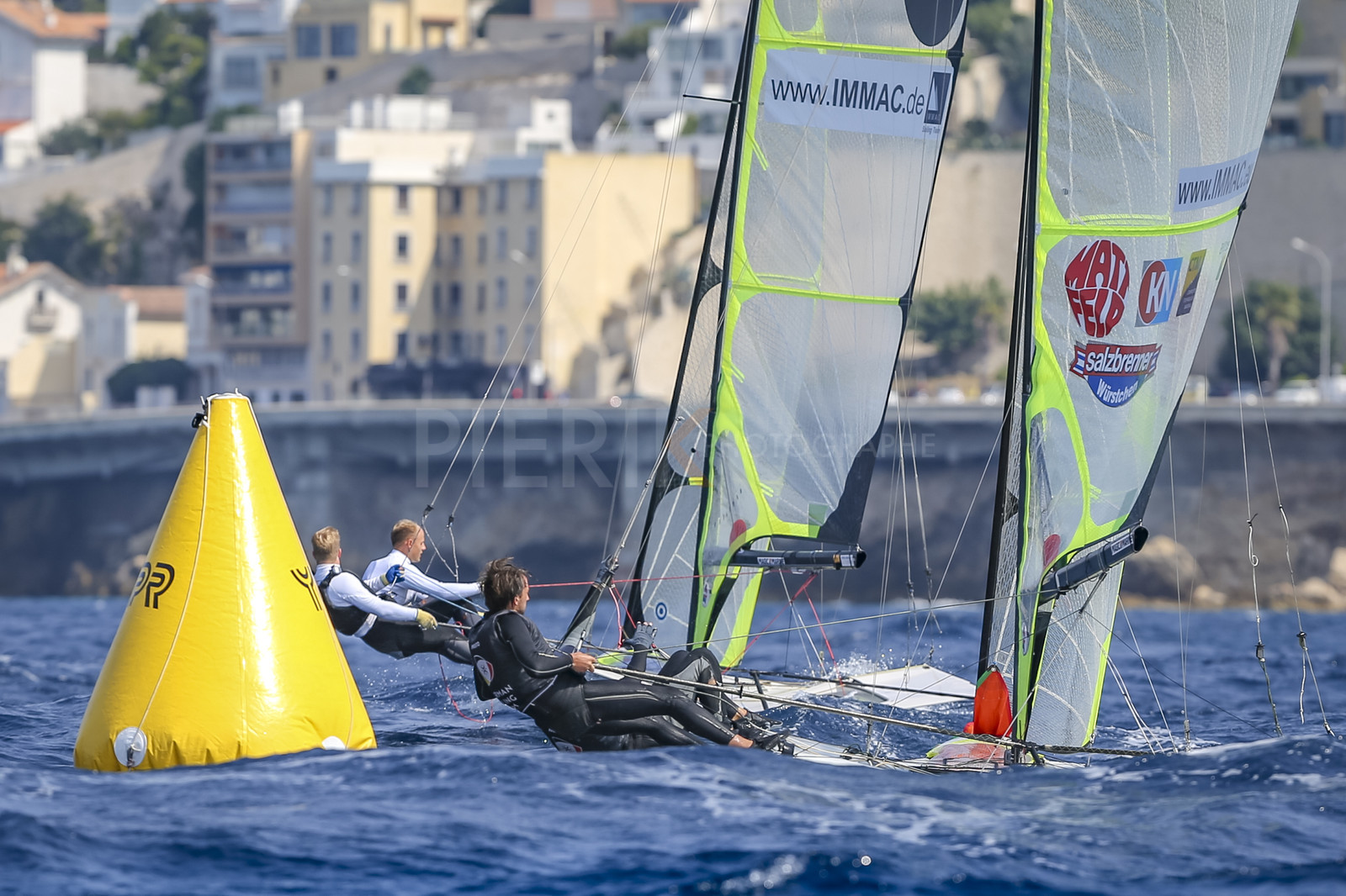 Marseille France is hosting more than 200 sailors from 28 nations for the 2018 Junior Worl Championship of 49er, 49erFX and Nacra 17. Held from 28 august to 1st september 2018. © Pierick Jeannoutot