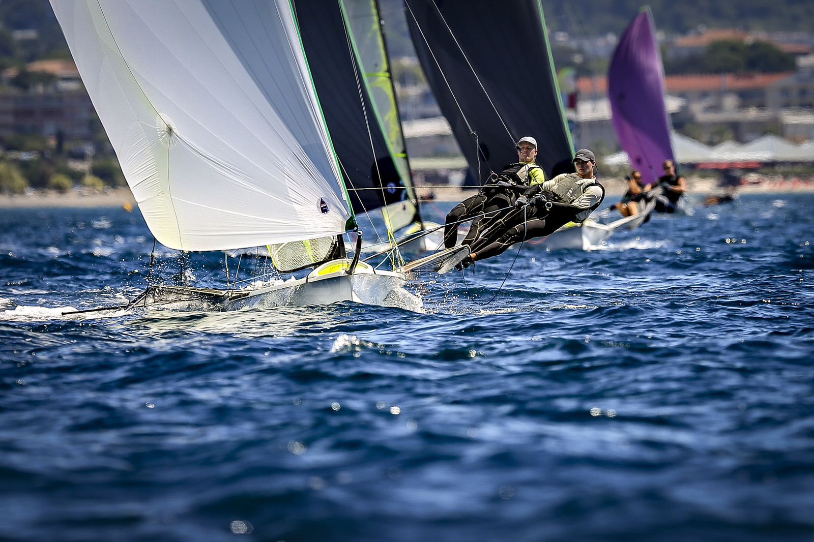 Marseilles France is hosting more than 200 sailors from 28 nations for the 2018 Junior Worl Championship of 49er, 49erFX and Nacra 17. Held from 28 august to 1st september 2018. © Pierick Jeannoutot