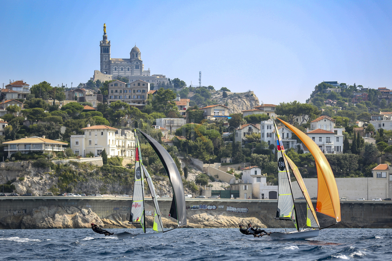 Marseille France is hosting more than 200 sailors from 28 nations for the 2018 Junior Worl Championship of 49er, 49erFX and Nacra 17. Held from 28 august to 1st september 2018. © Pierick Jeannoutot