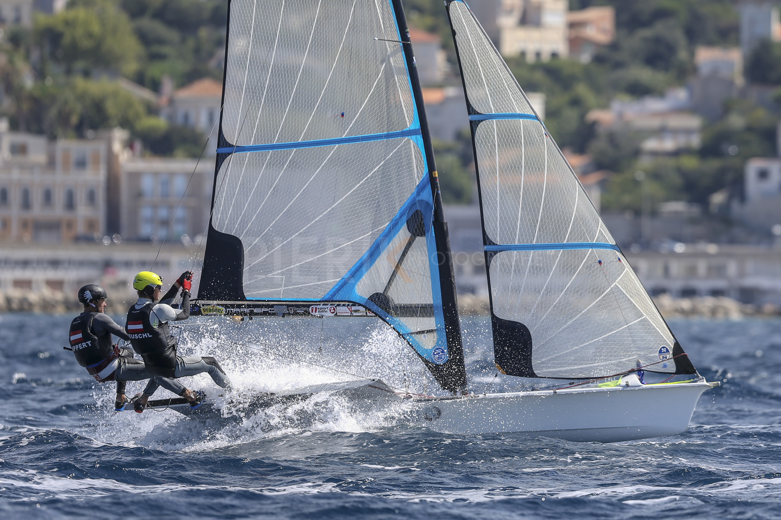 Marseille France is hosting more than 200 sailors from 28 nations for the 2018 Junior Worl Championship of 49er, 49erFX and Nacra 17. Held from 28 august to 1st september 2018. © Pierick Jeannoutot