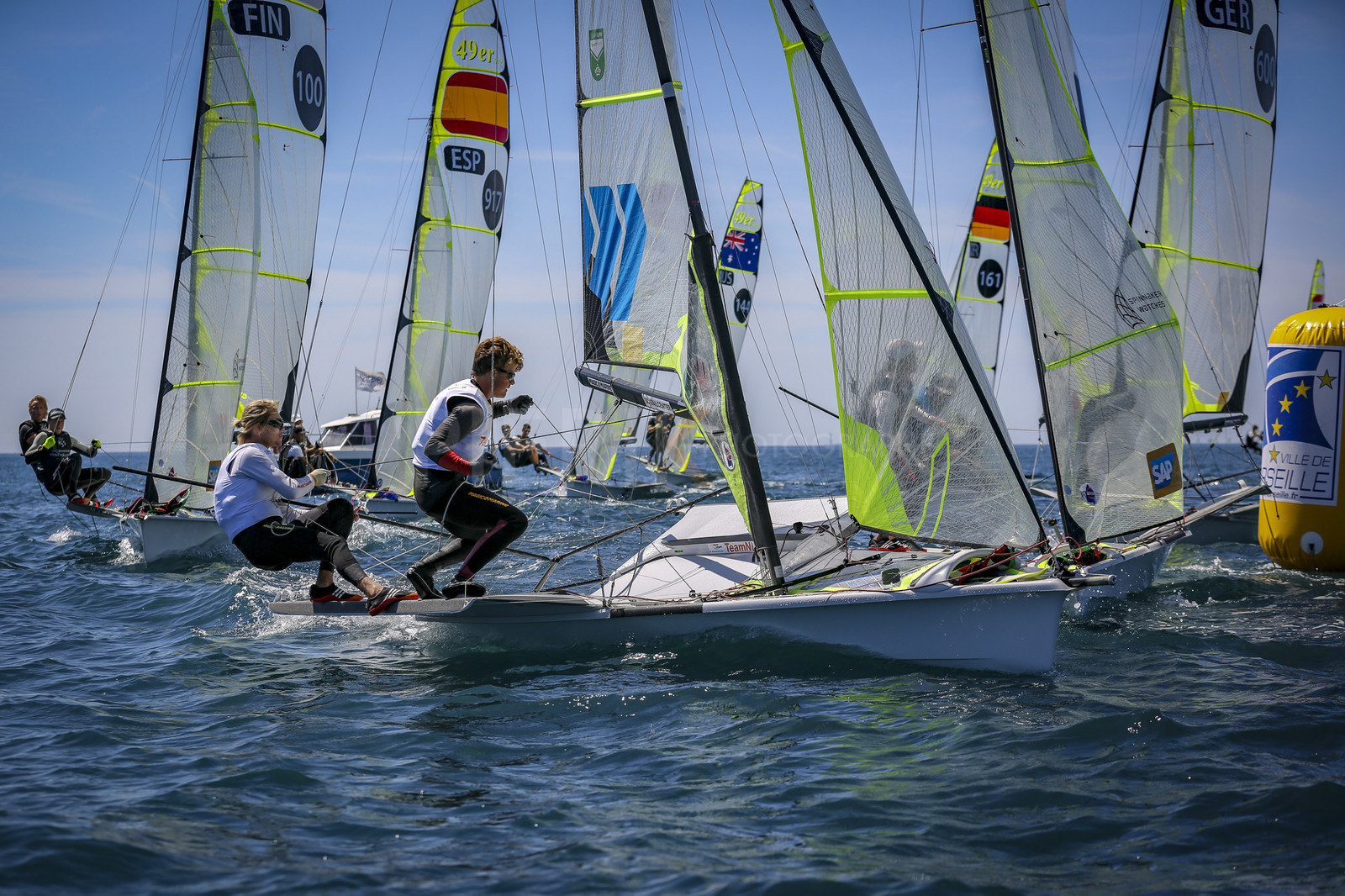 Marseilles France is hosting more than 200 sailors from 28 nations for the 2018 Junior Worl Championship of 49er, 49erFX and Nacra 17. Held from 28 august to 1st september 2018. © Pierick Jeannoutot