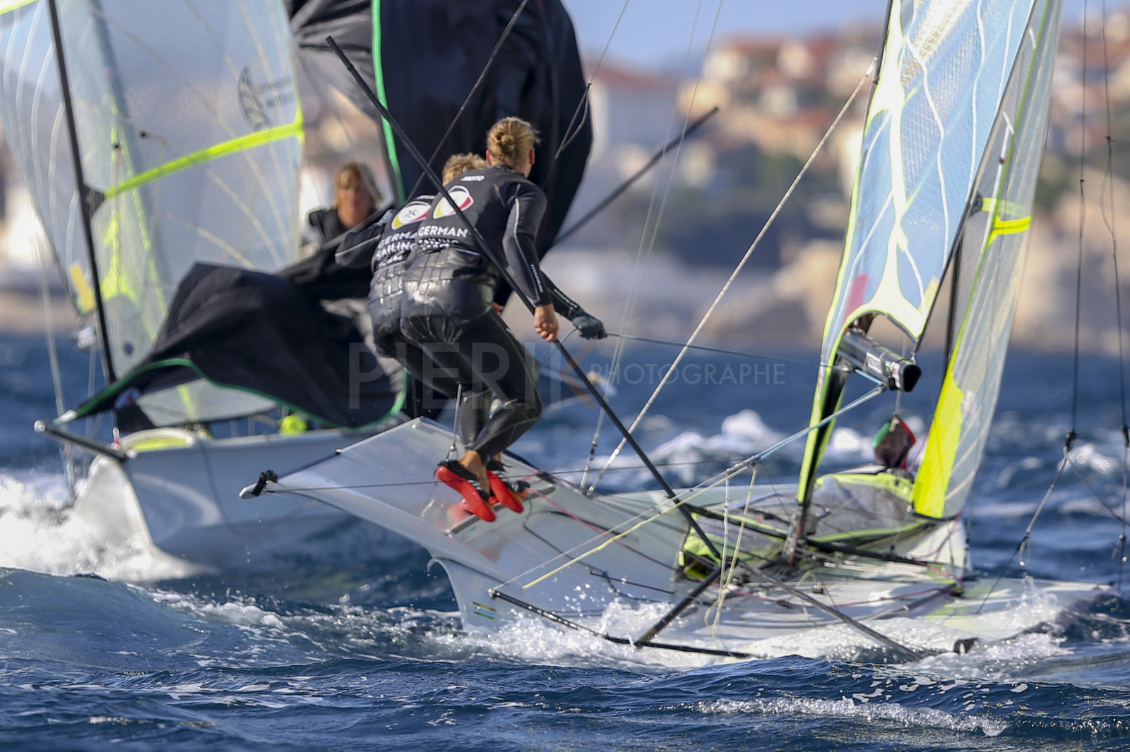 Marseille France is hosting more than 200 sailors from 28 nations for the 2018 Junior Worl Championship of 49er, 49erFX and Nacra 17. Held from 28 august to 1st september 2018. © Pierick Jeannoutot