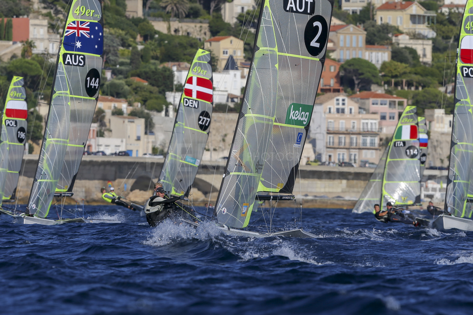Marseille France is hosting more than 200 sailors from 28 nations for the 2018 Junior Worl Championship of 49er, 49erFX and Nacra 17. Held from 28 august to 1st september 2018. © Pierick Jeannoutot
