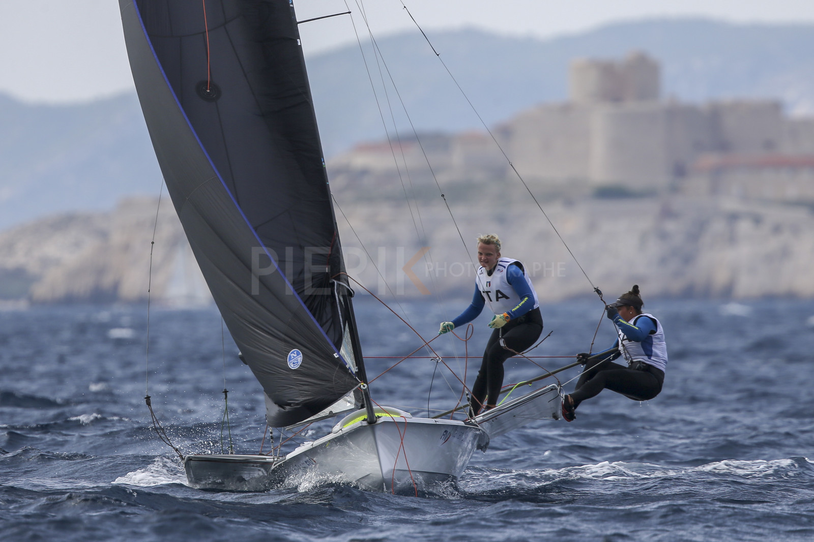 Marseille France is hosting more than 200 sailors from 28 nations for the 2018 Junior Worl Championship of 49er, 49erFX and Nacra 17. Held from 28 august to 1st september 2018. © Pierick Jeannoutot