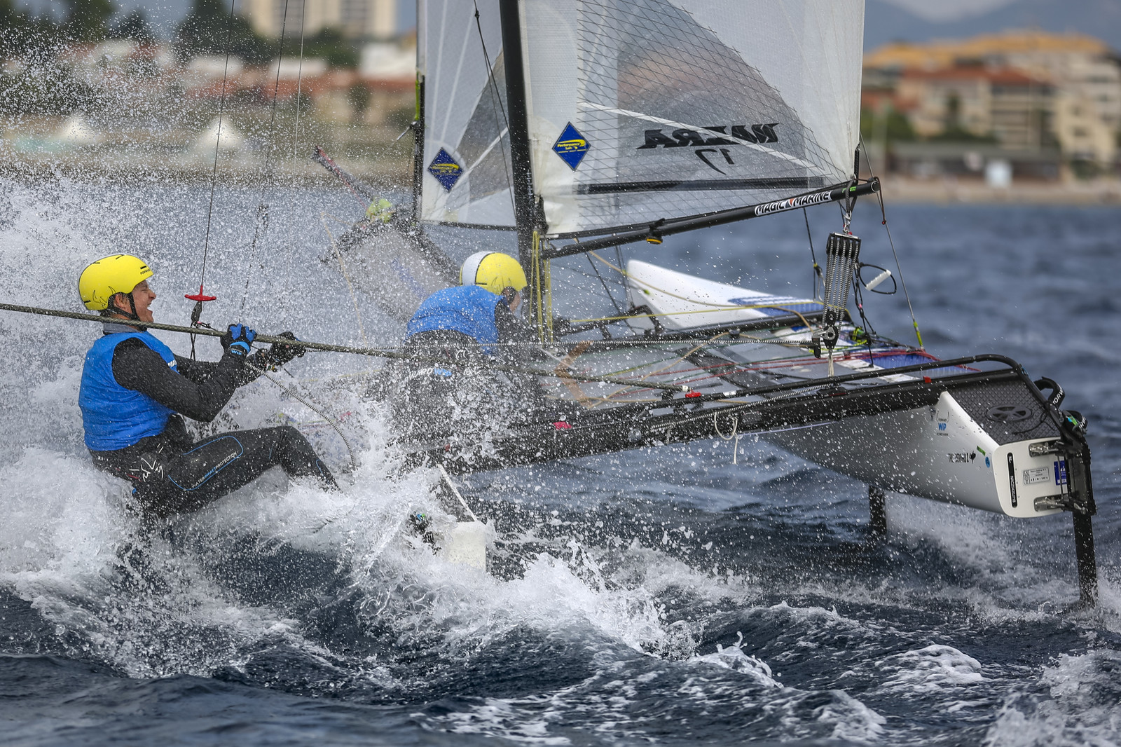 Marseille France is hosting more than 200 sailors from 28 nations for the 2018 Junior Worl Championship of 49er, 49erFX and Nacra 17. Held from 28 august to 1st september 2018. © Pierick Jeannoutot