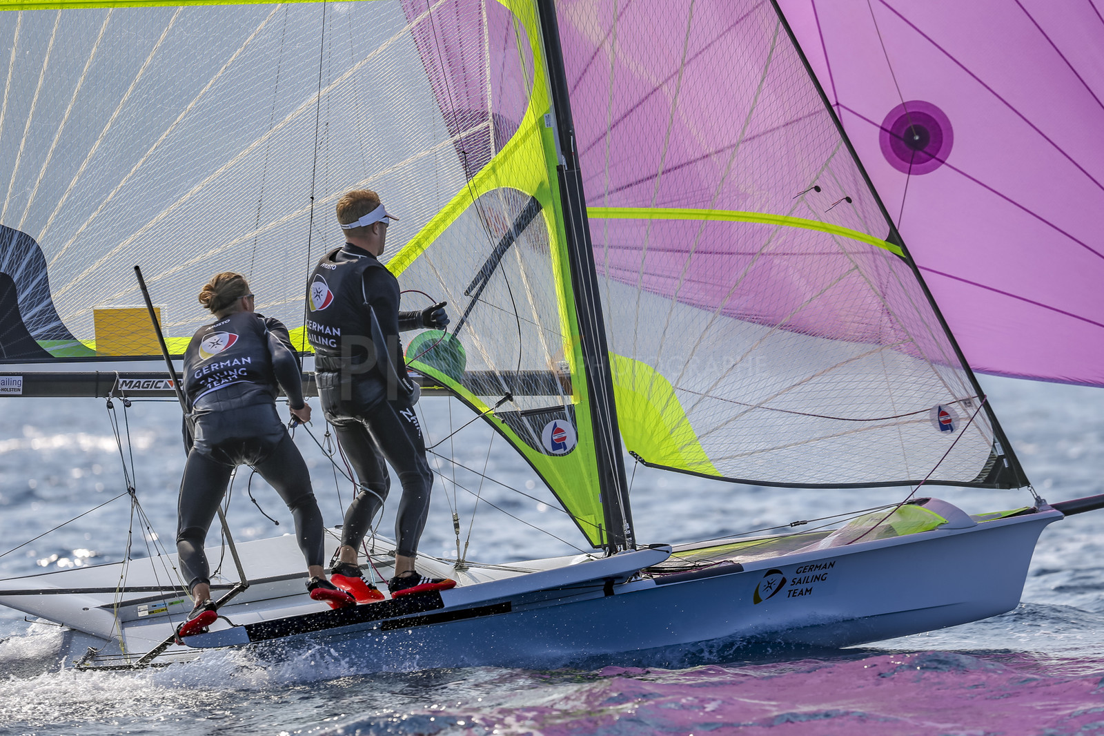 Marseille France is hosting more than 200 sailors from 28 nations for the 2018 Junior Worl Championship of 49er, 49erFX and Nacra 17. Held from 28 august to 1st september 2018. © Pierick Jeannoutot