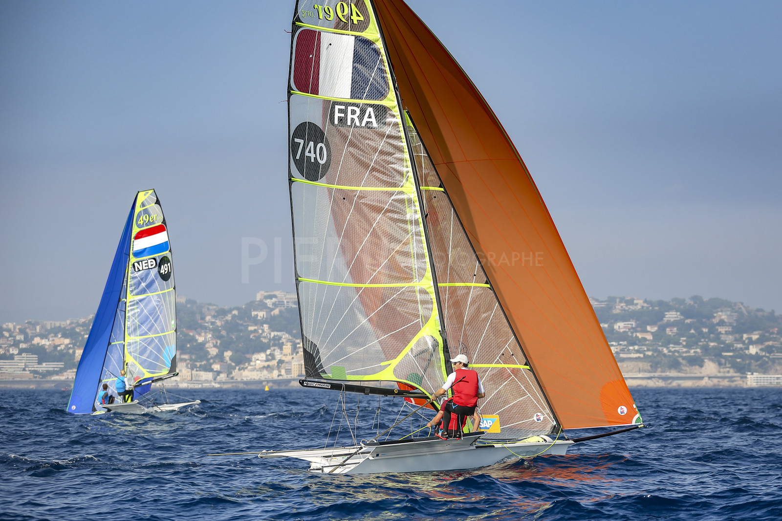 Marseilles France is hosting more than 200 sailors from 28 nations for the 2018 Junior Worl Championship of 49er, 49erFX and Nacra 17. Held from 28 august to 1st september 2018. © Pierick Jeannoutot