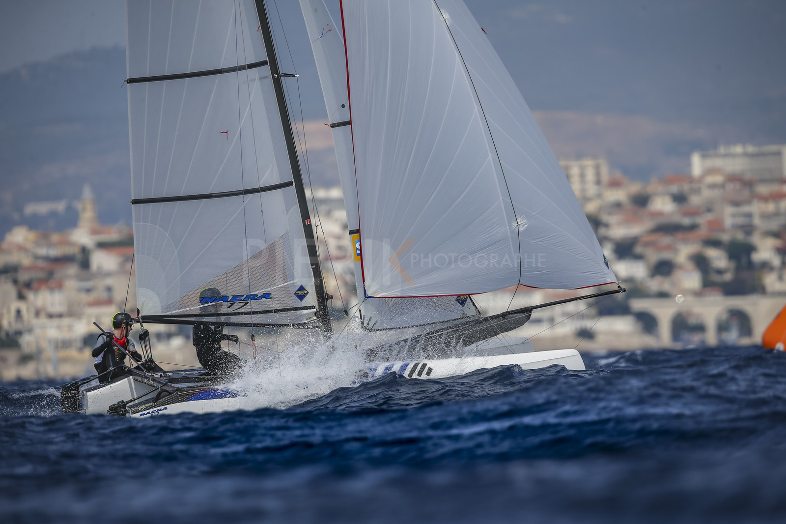 Marseille France is hosting more than 200 sailors from 28 nations for the 2018 Junior Worl Championship of 49er, 49erFX and Nacra 17. Held from 28 august to 1st september 2018. © Pierick Jeannoutot