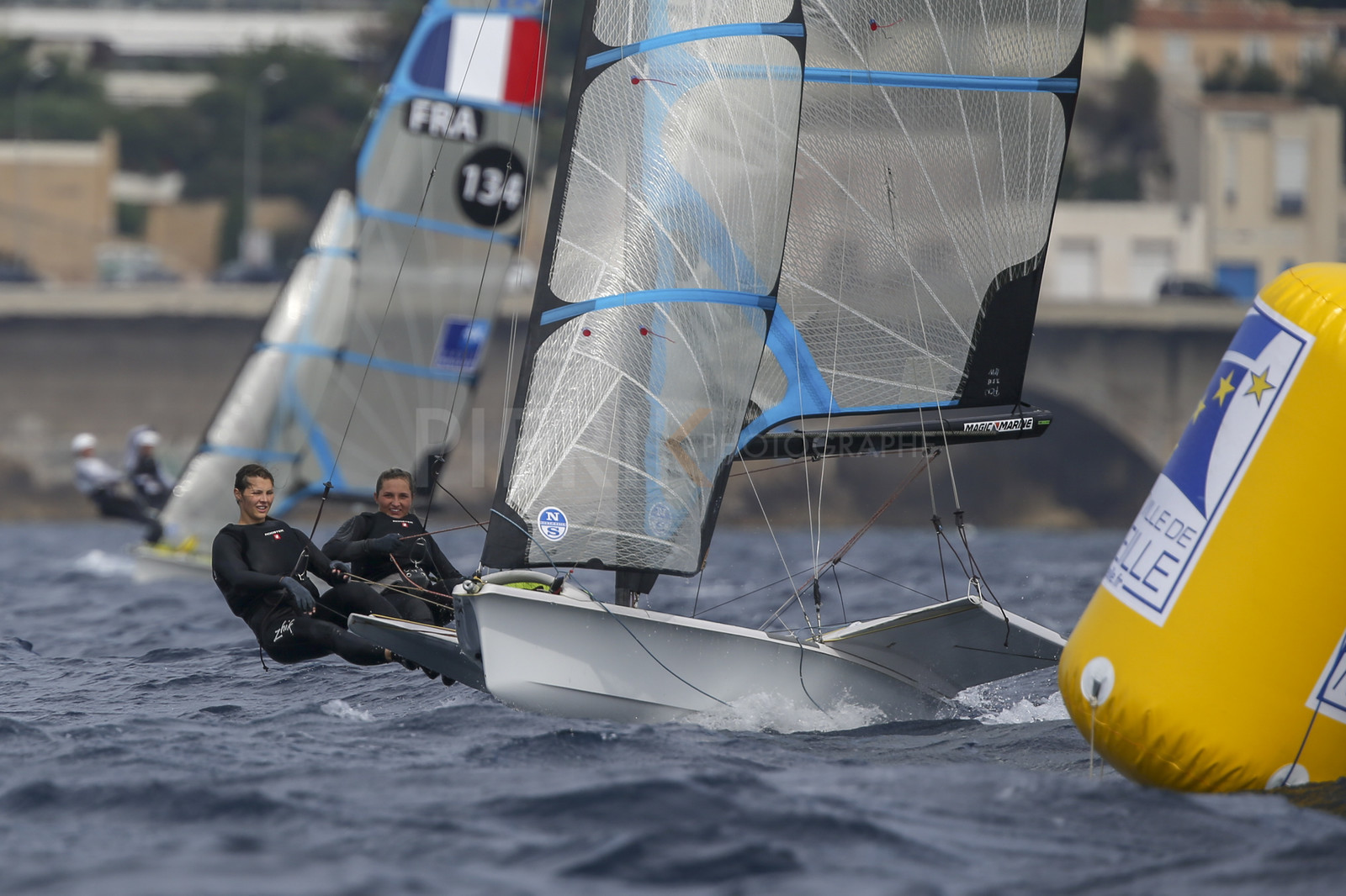 Marseille France is hosting more than 200 sailors from 28 nations for the 2018 Junior Worl Championship of 49er, 49erFX and Nacra 17. Held from 28 august to 1st september 2018. © Pierick Jeannoutot