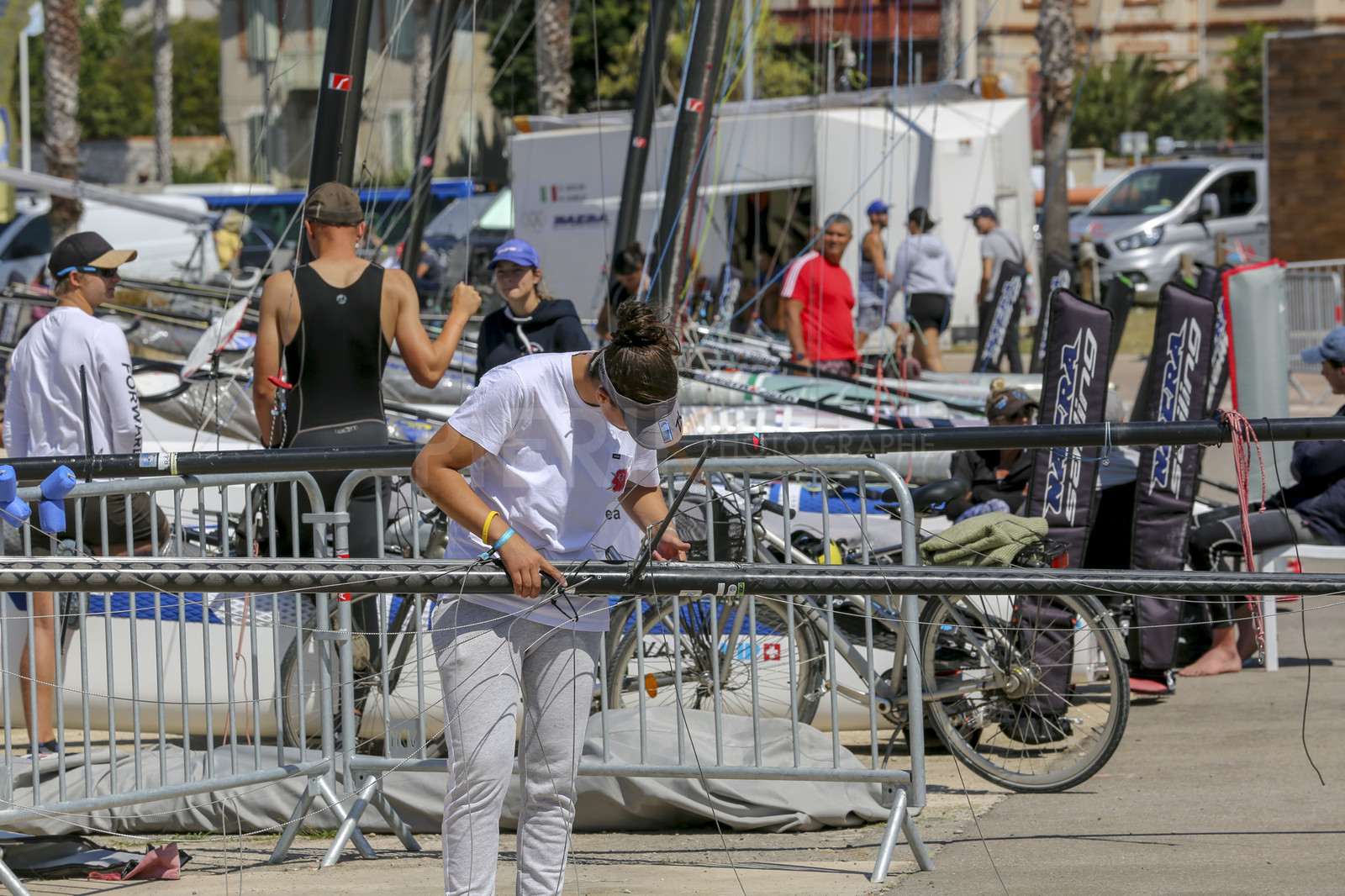 Marseille France is hosting more than 200 sailors from 28 nations for the 2018 Junior Worl Championship of 49er, 49erFX and Nacra 17. Held from 28 august to 1st september 2018. © Pierick Jeannoutot
