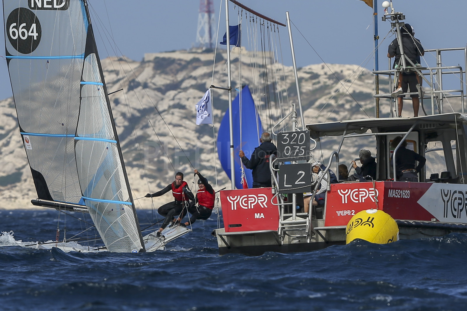Marseille France is hosting more than 200 sailors from 28 nations for the 2018 Junior Worl Championship of 49er, 49erFX and Nacra 17. Held from 28 august to 1st september 2018. © Pierick Jeannoutot
